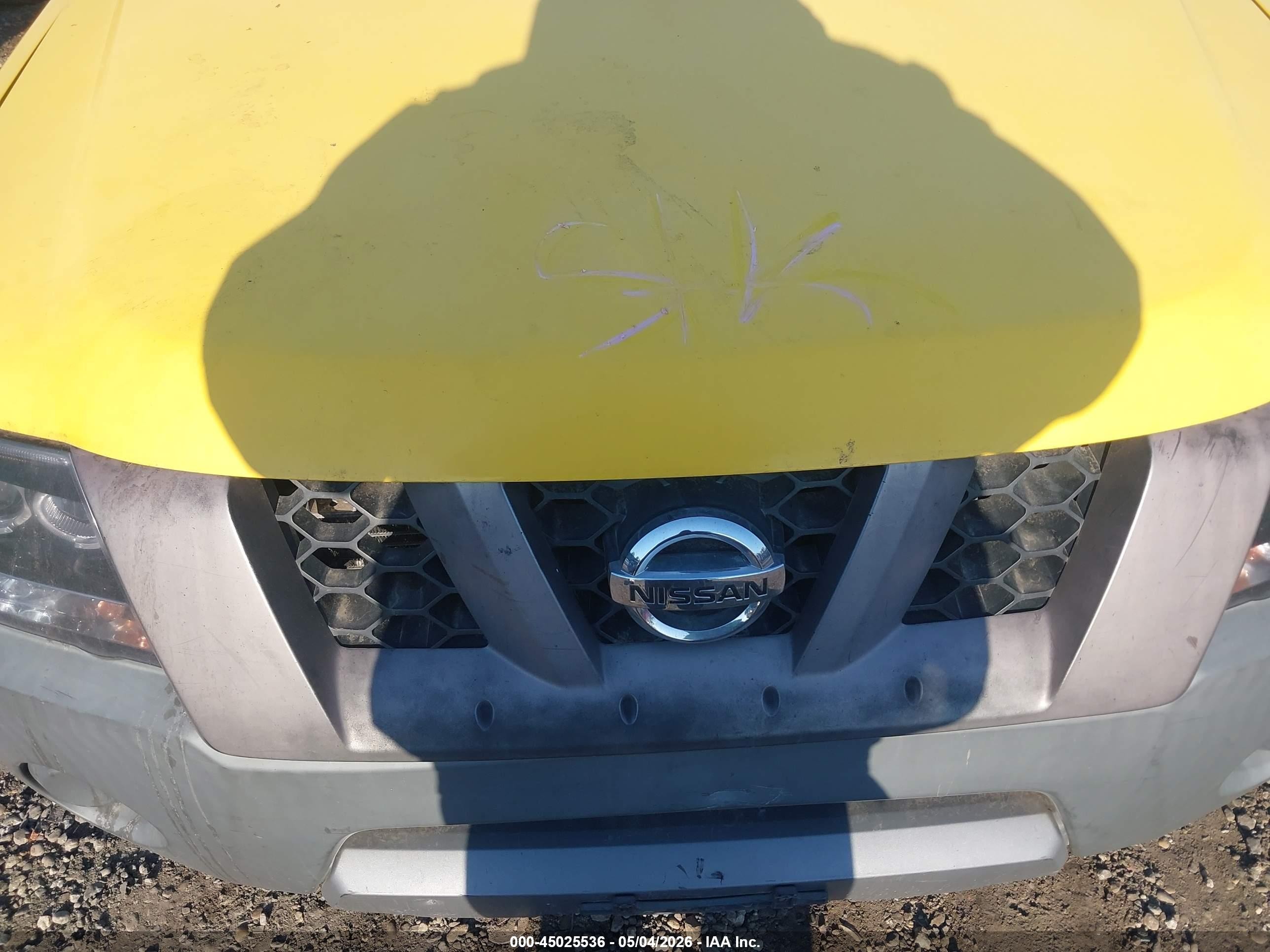 2005 Nissan Xterra S Желтый vin: 5N1AN08W75C616651