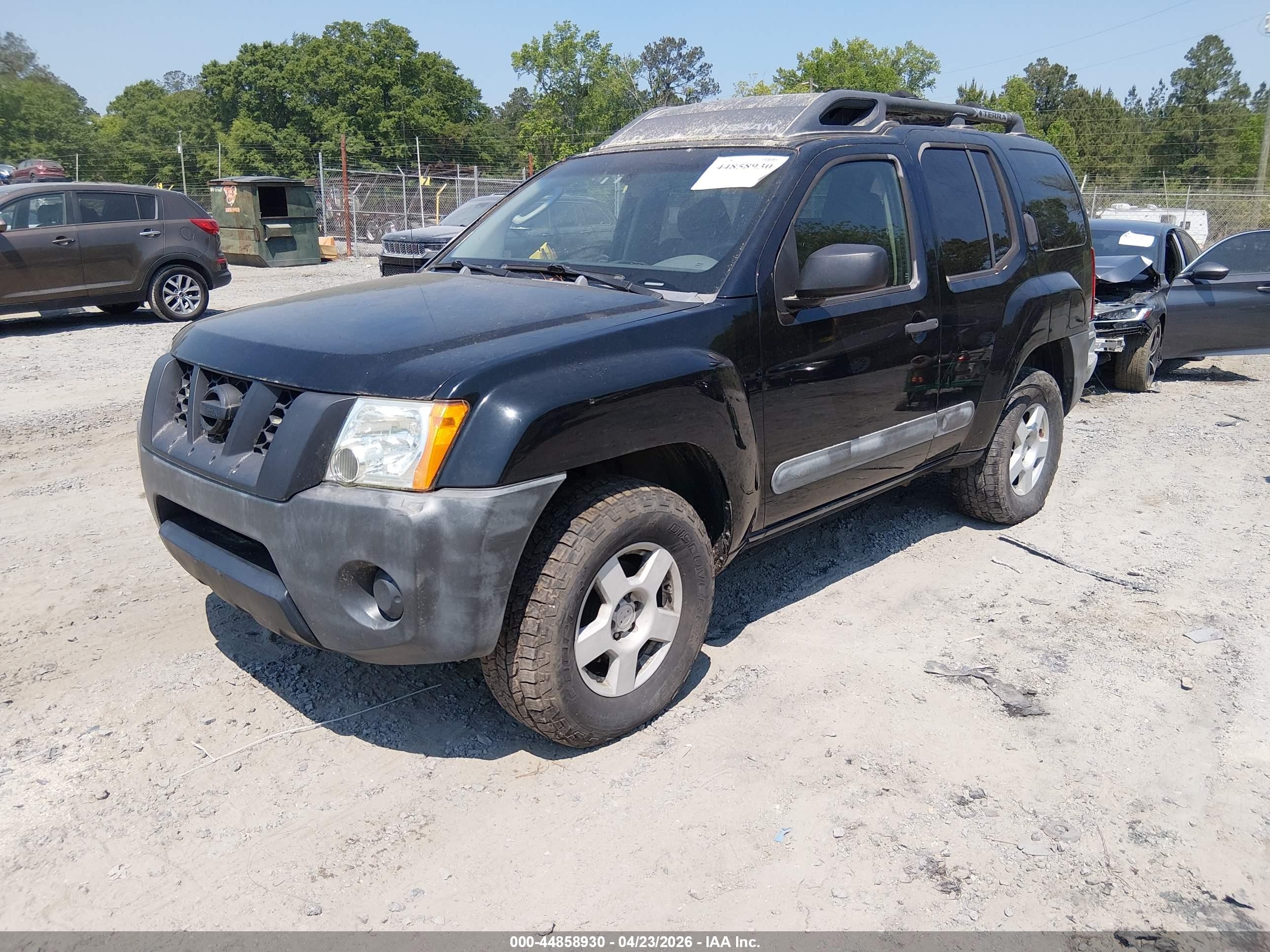 2005 Nissan Xterra S Black vin: 5N1AN08W75C650167