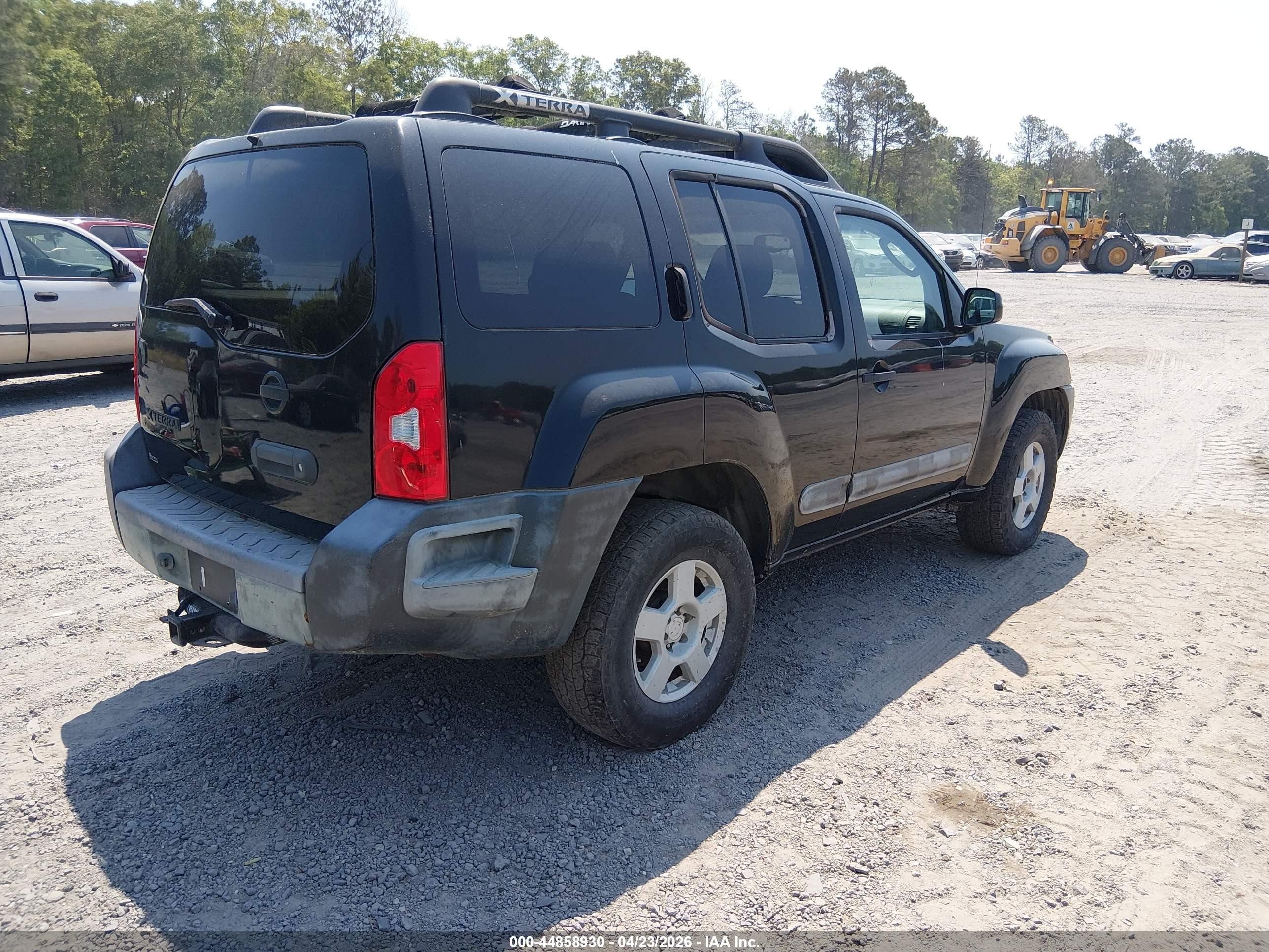 2005 Nissan Xterra S Black vin: 5N1AN08W75C650167