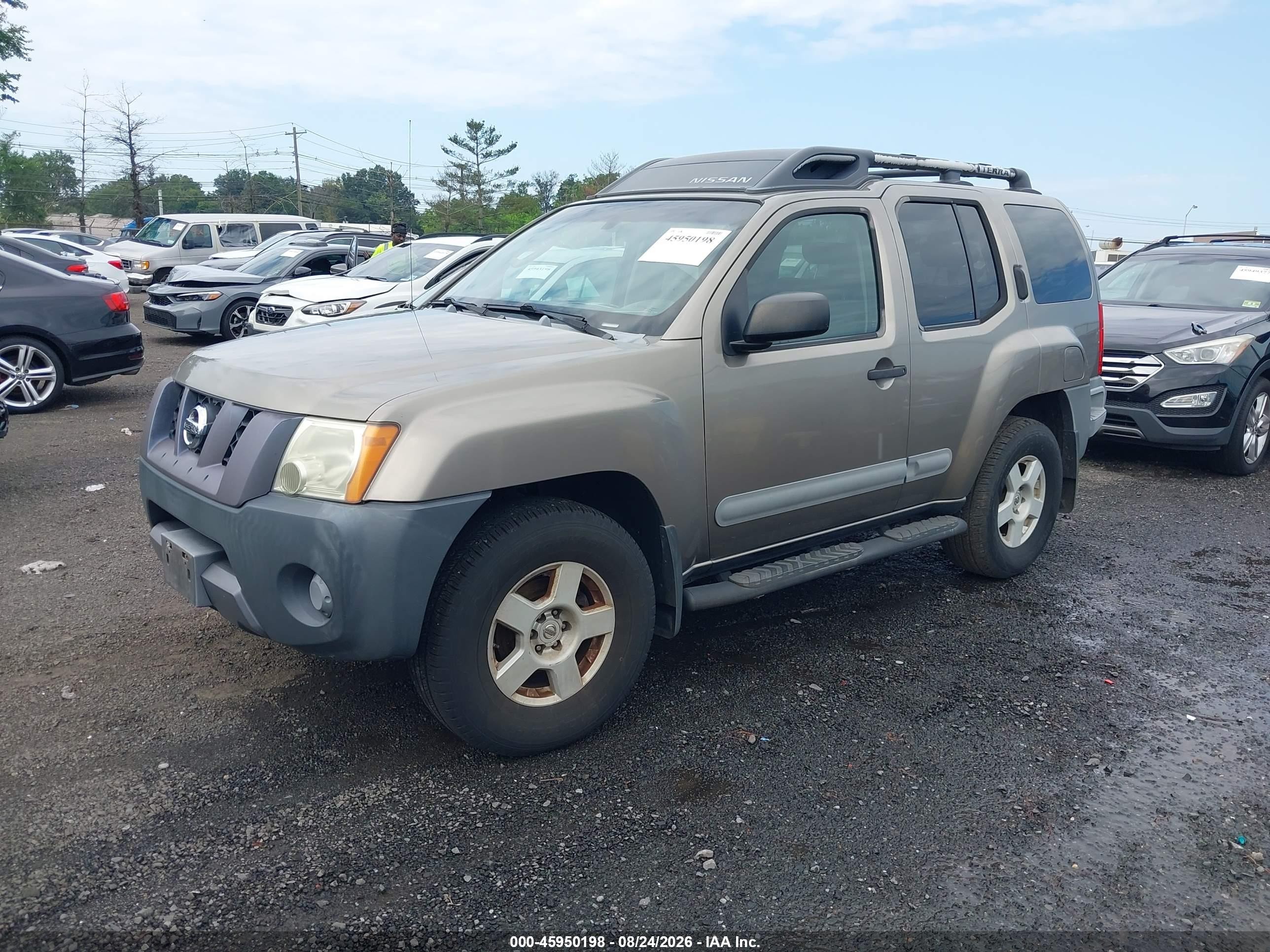 2005 Nissan Xterra S Бежевый vin: 5N1AN08W75C651271