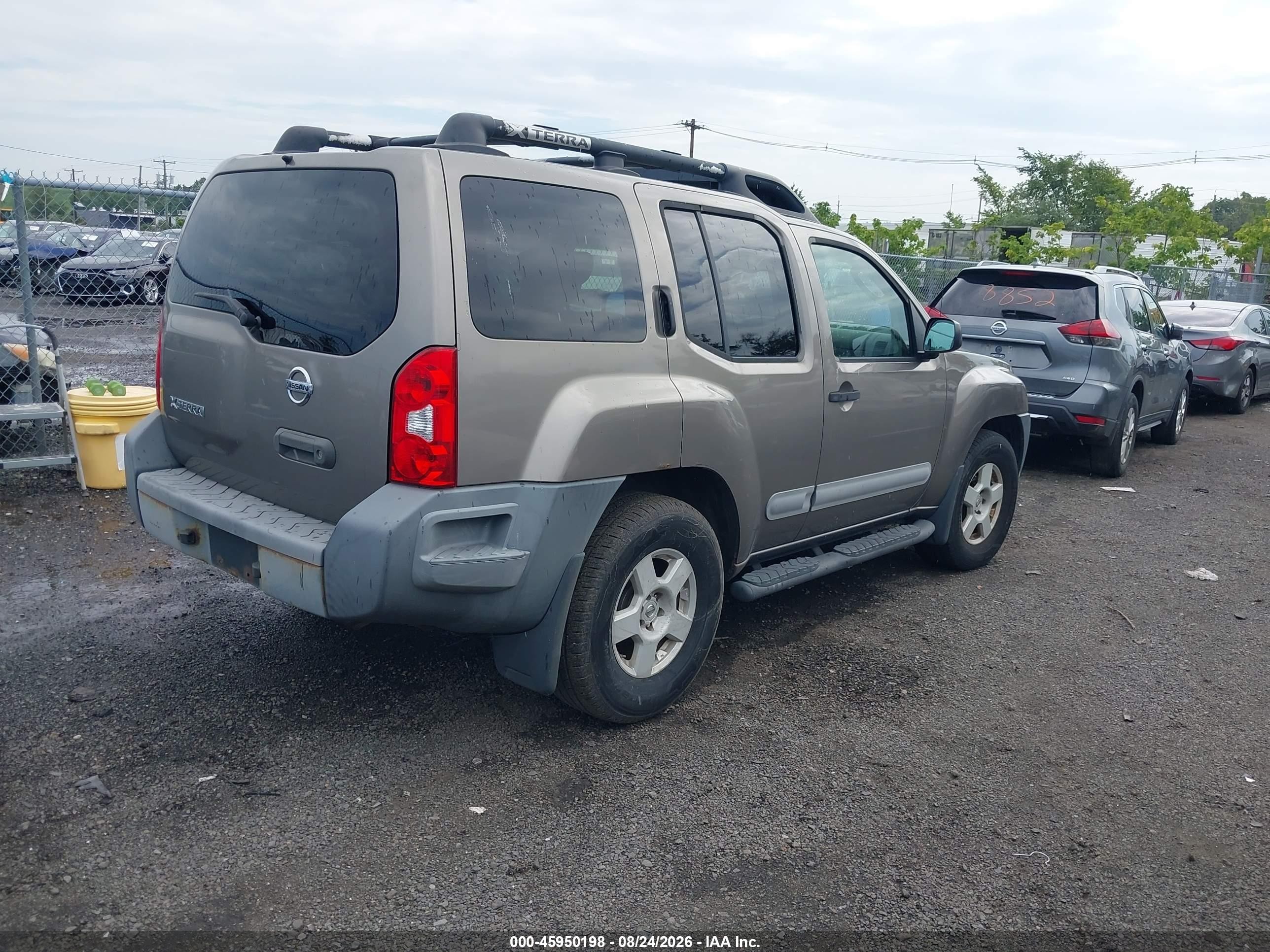 2005 Nissan Xterra S Бежевый vin: 5N1AN08W75C651271