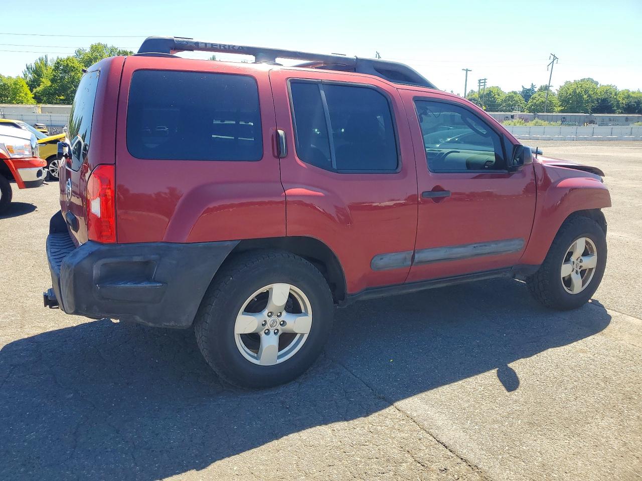 2007 Nissan Xterra X Red vin: 5N1AN08W77C521770