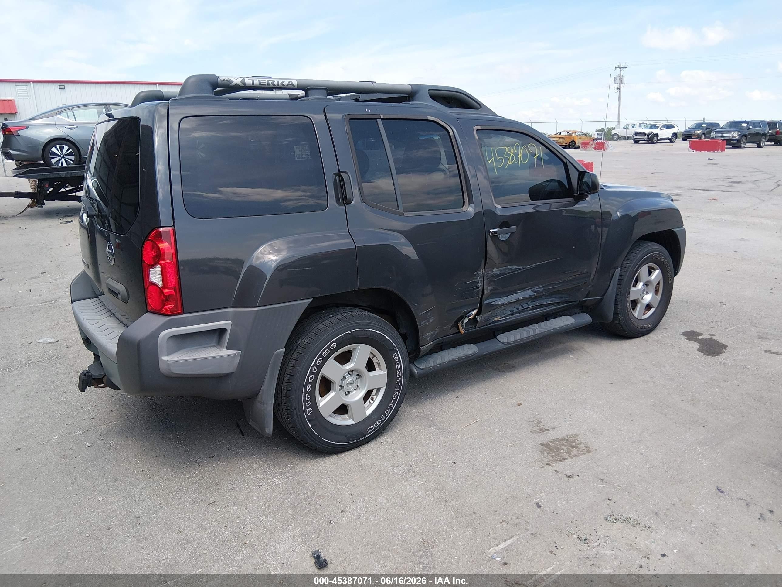 2007 Nissan Xterra S Серый vin: 5N1AN08W77C533708