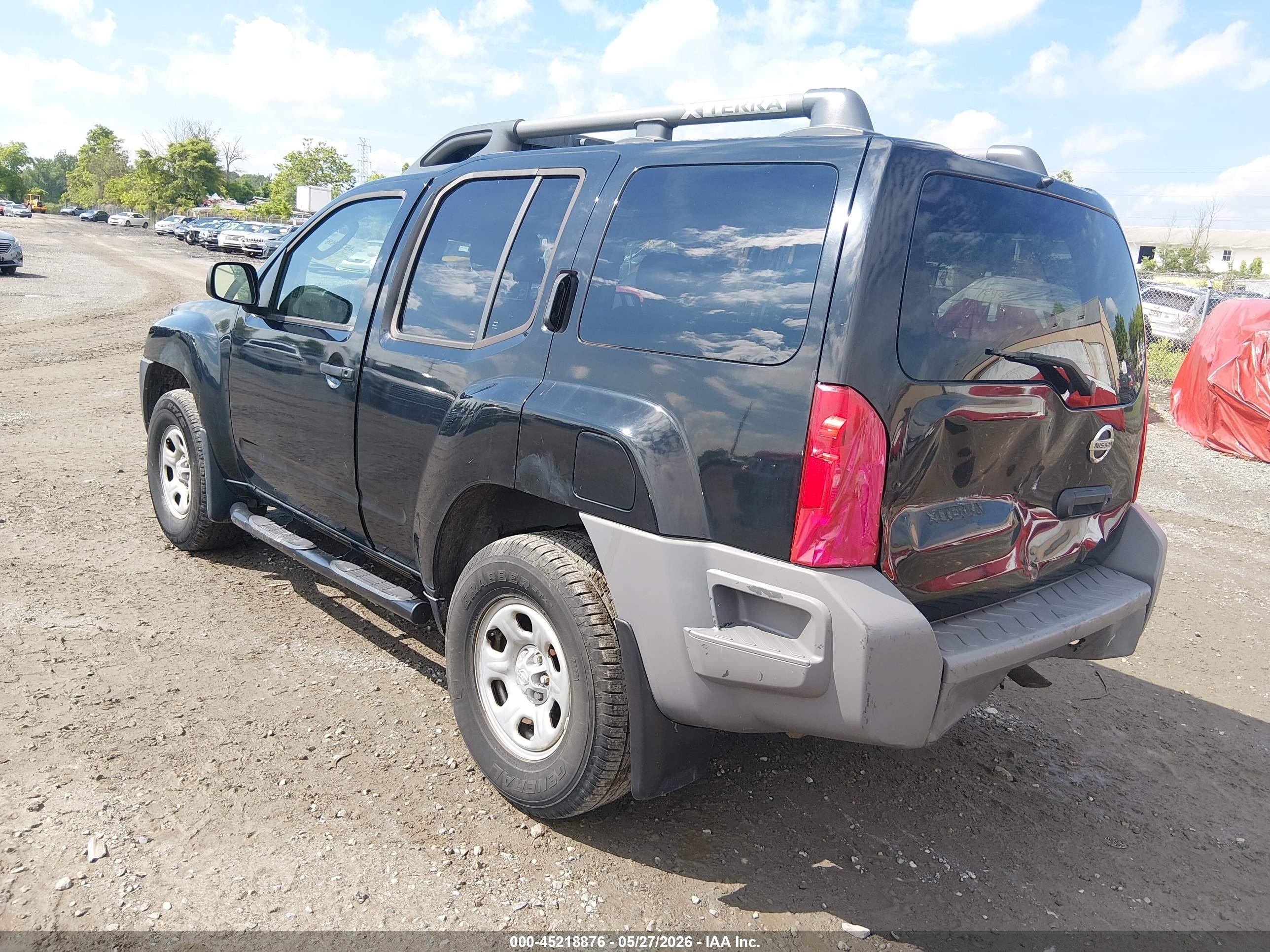 2007 Nissan Xterra X Black vin: 5N1AN08W77C547656
