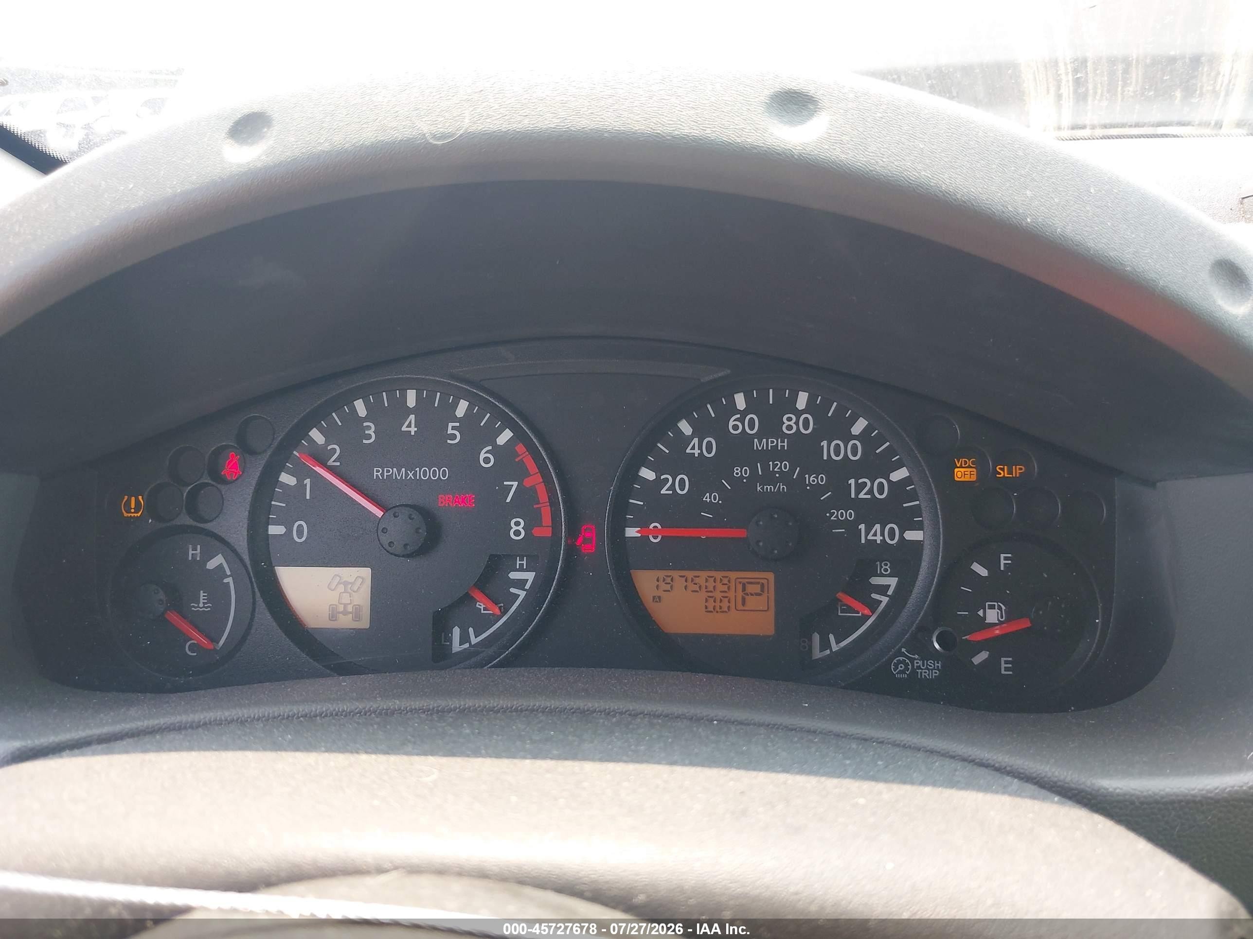 2008 Nissan Xterra S Gray vin: 5N1AN08W78C518899
