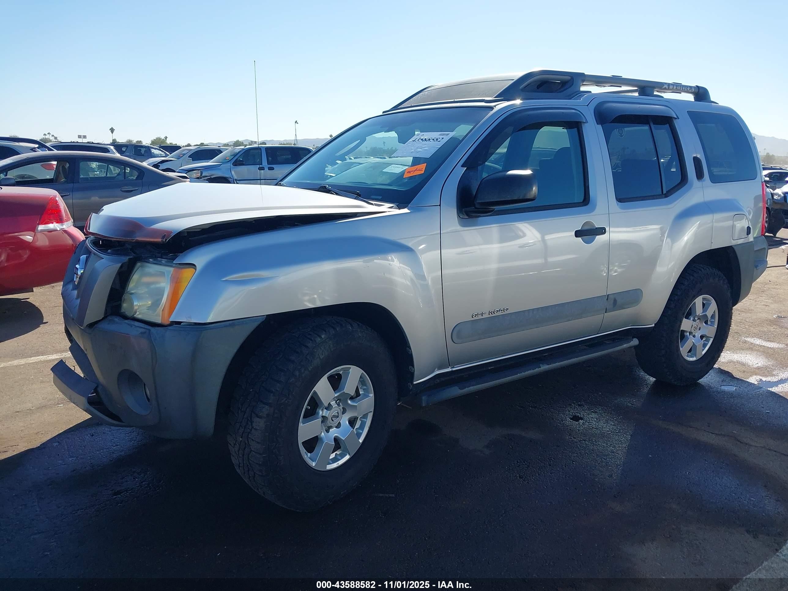 2008 Nissan Xterra Off Road Серебряный vin: 5N1AN08W78C532883