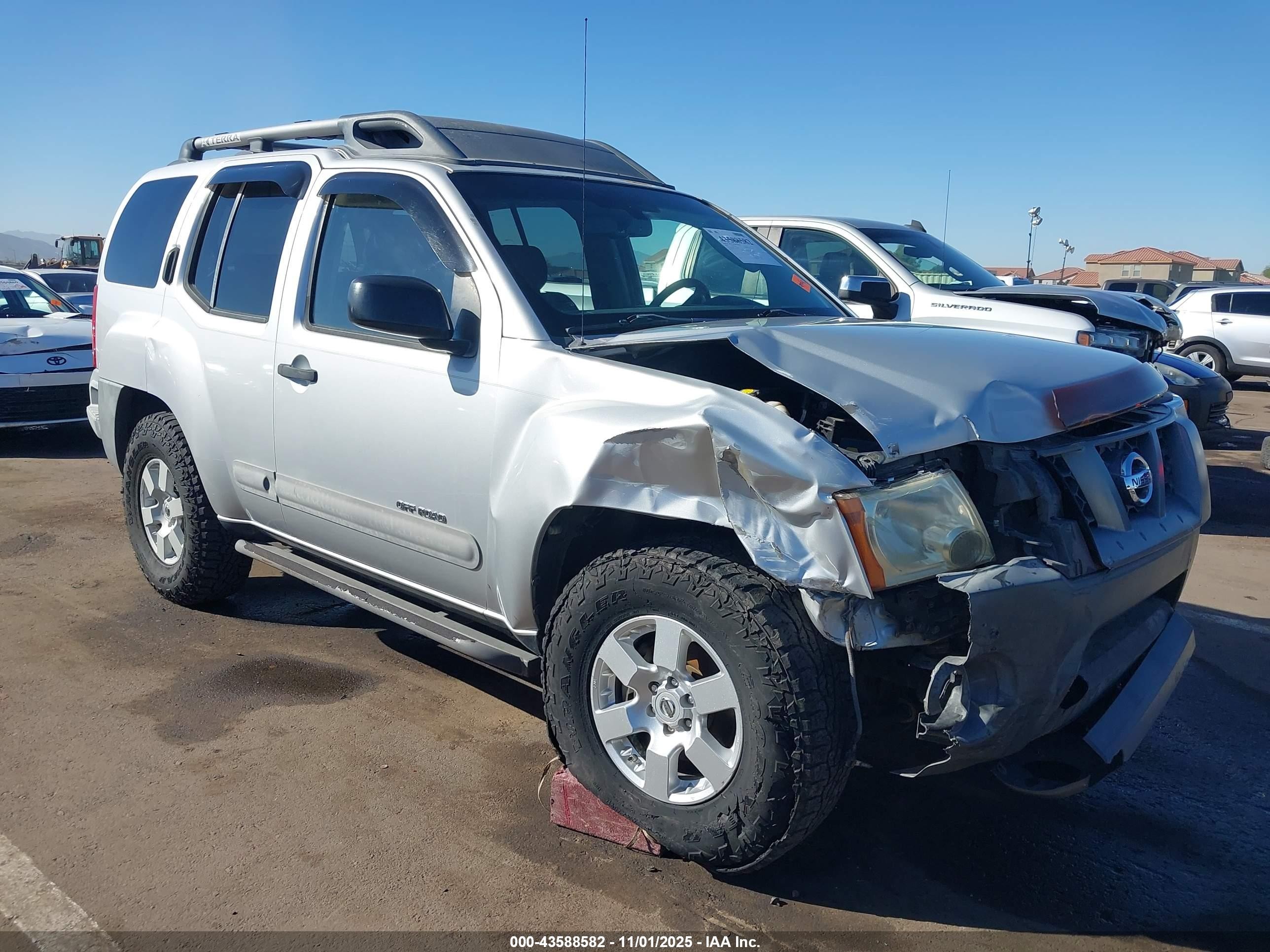 2008 Nissan Xterra Off Road Серебряный vin: 5N1AN08W78C532883