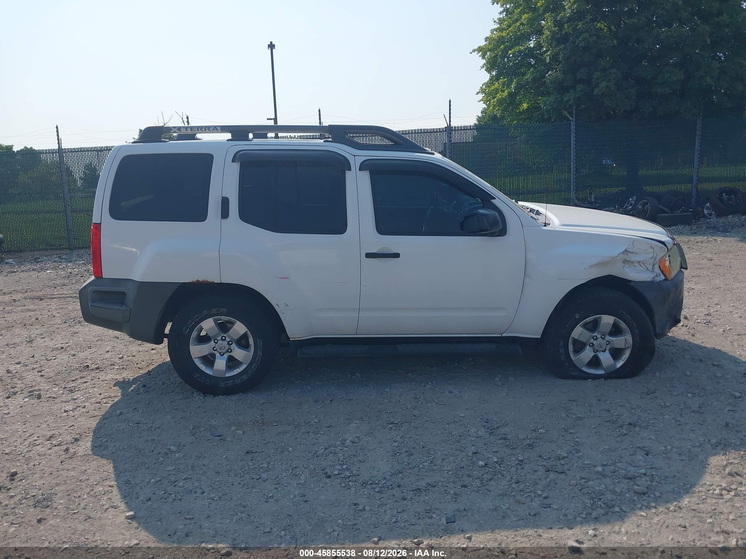 2008 Nissan Xterra X White vin: 5N1AN08W78C539221
