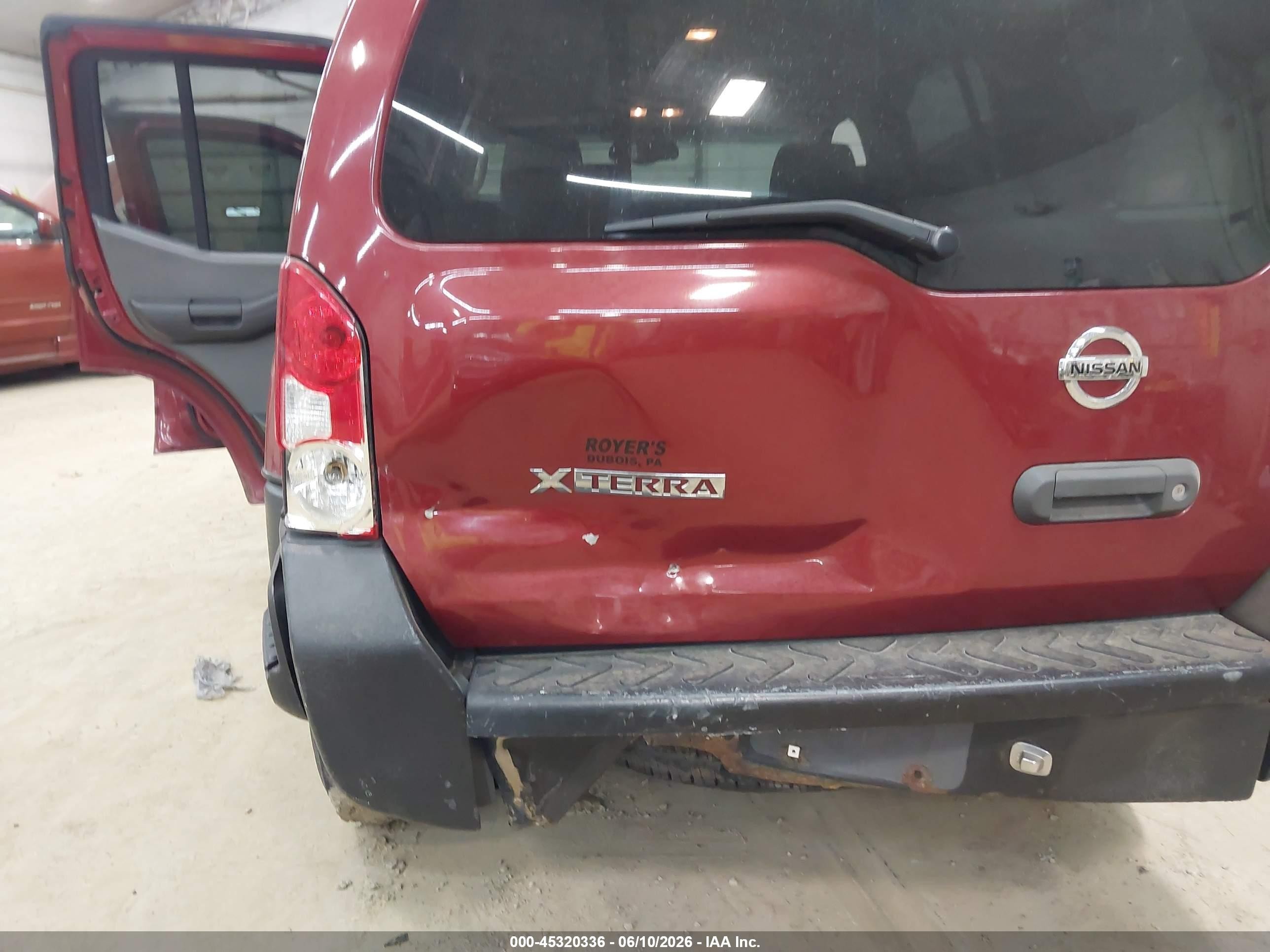 2005 Nissan Xterra S Red vin: 5N1AN08W85C611362
