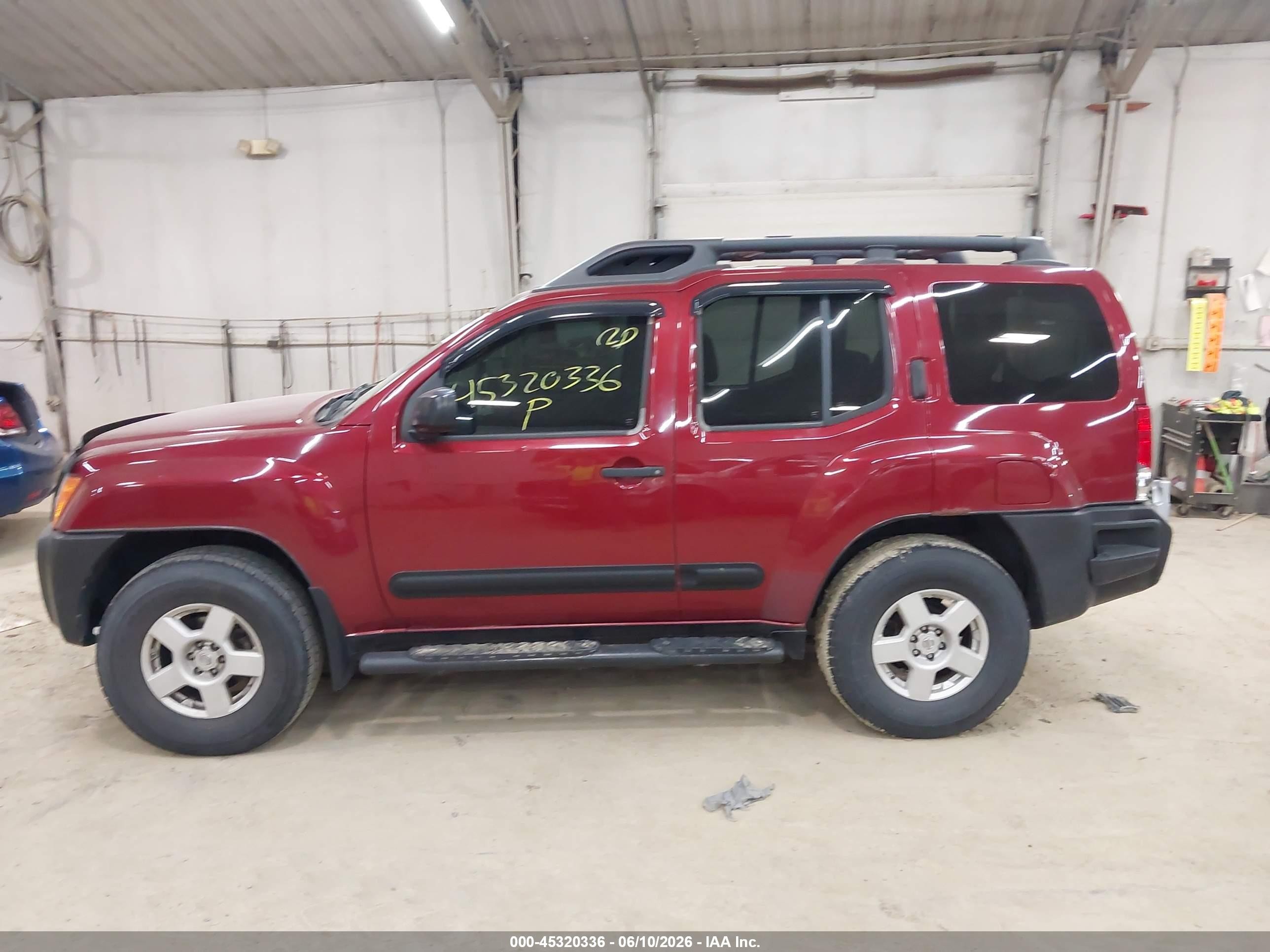 2005 Nissan Xterra S Red vin: 5N1AN08W85C611362