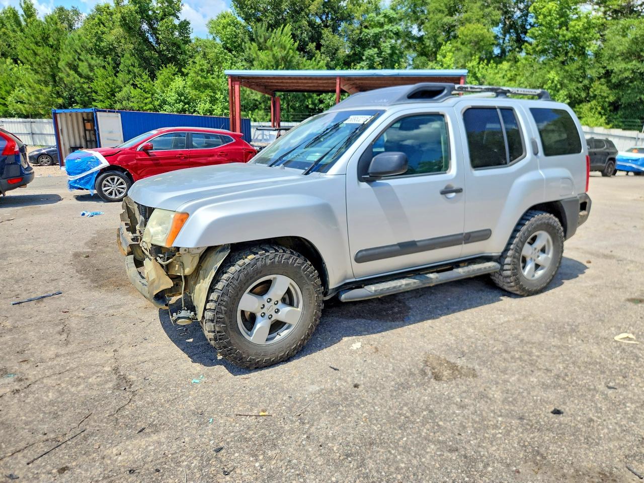2005 Nissan Xterra S Silver vin: 5N1AN08W85C641901