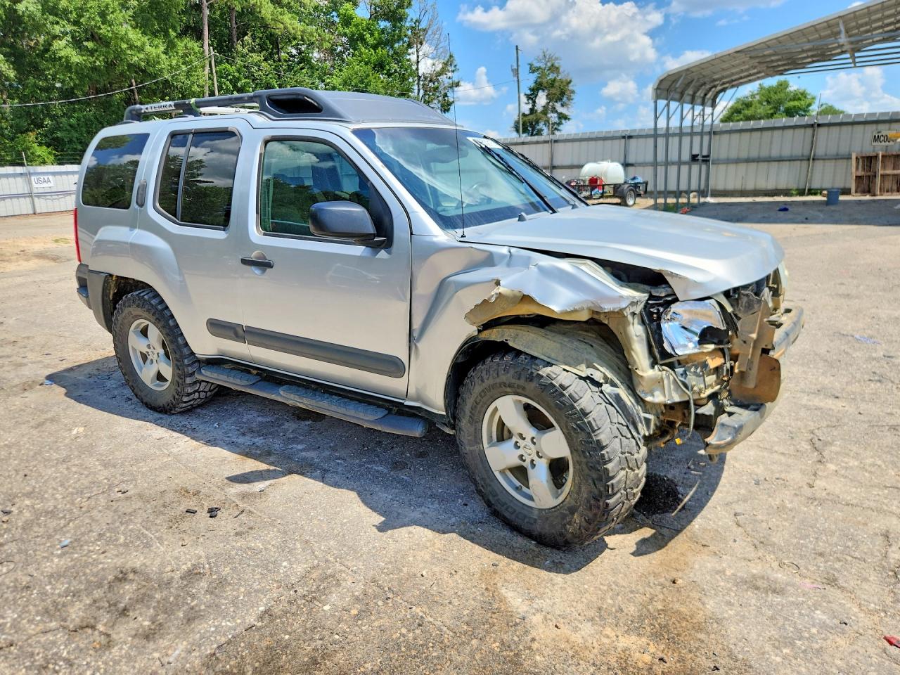 2005 Nissan Xterra S Silver vin: 5N1AN08W85C641901