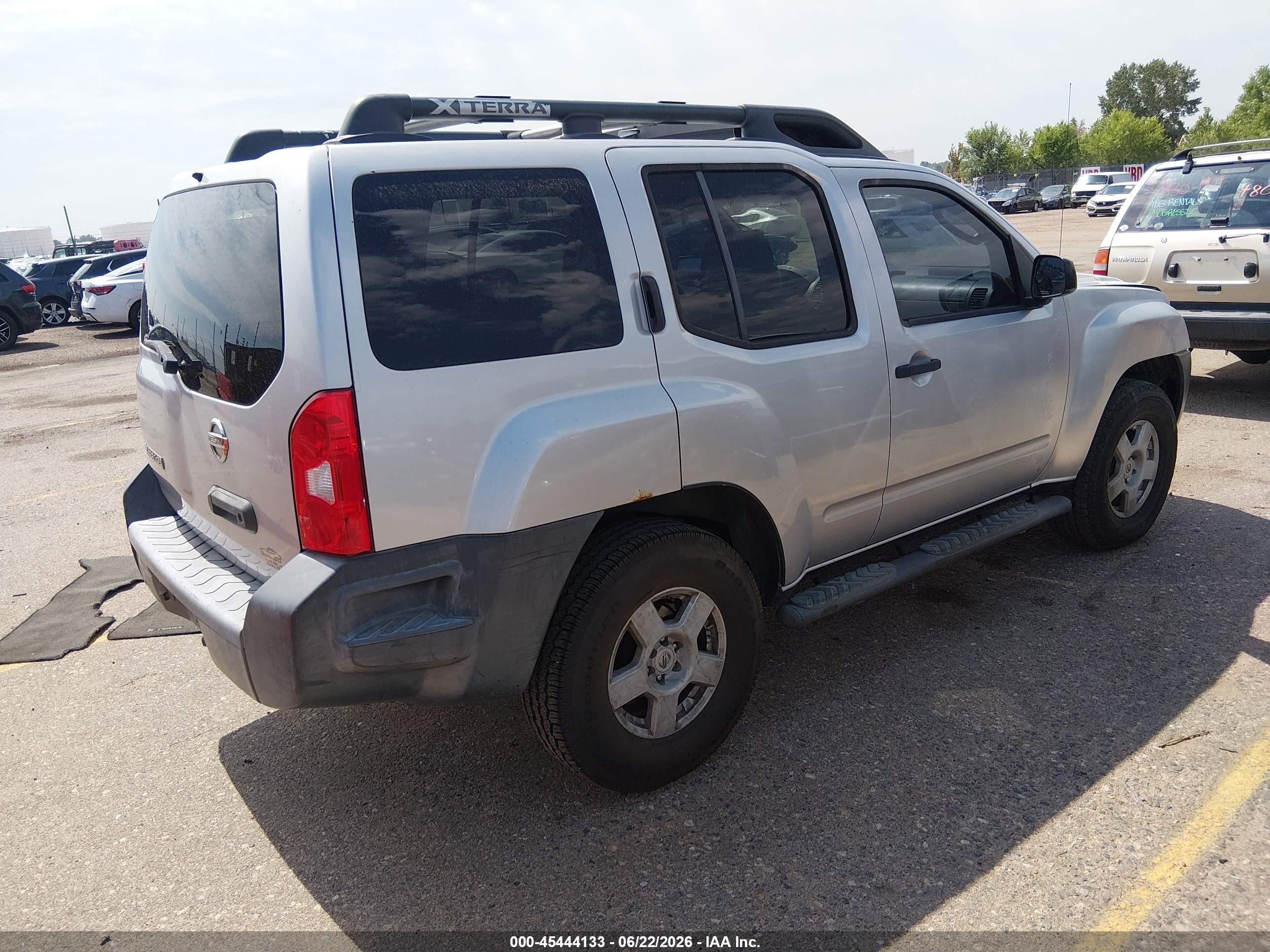2006 Nissan Xterra S Silver vin: 5N1AN08W86C518911