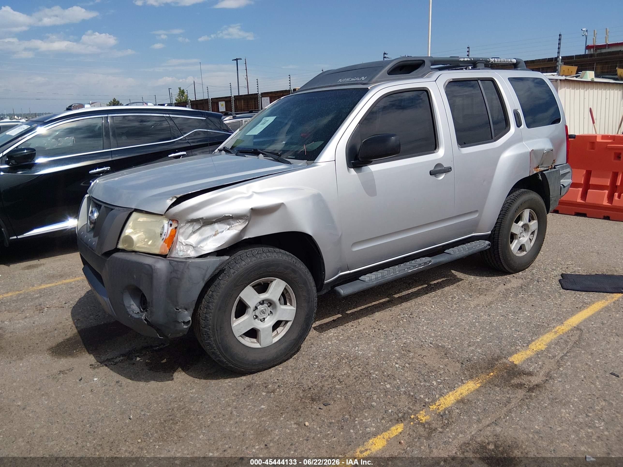 2006 Nissan Xterra S Silver vin: 5N1AN08W86C518911