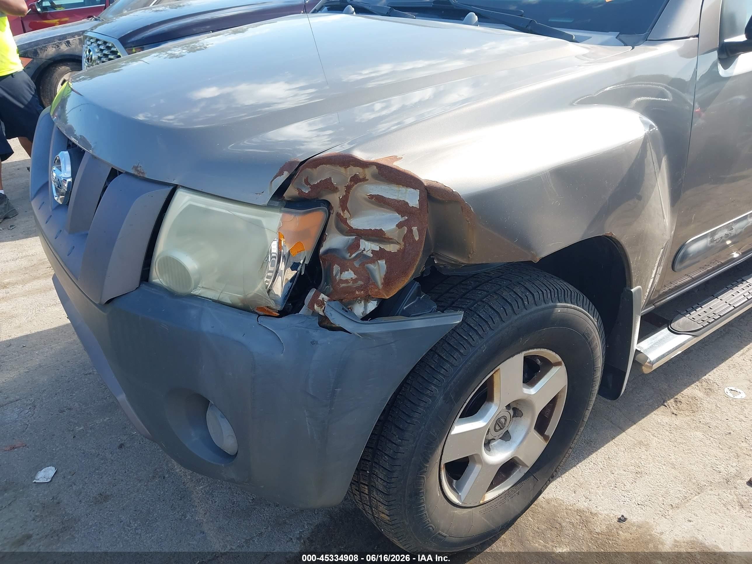 2006 Nissan Xterra S Gray vin: 5N1AN08W86C534249