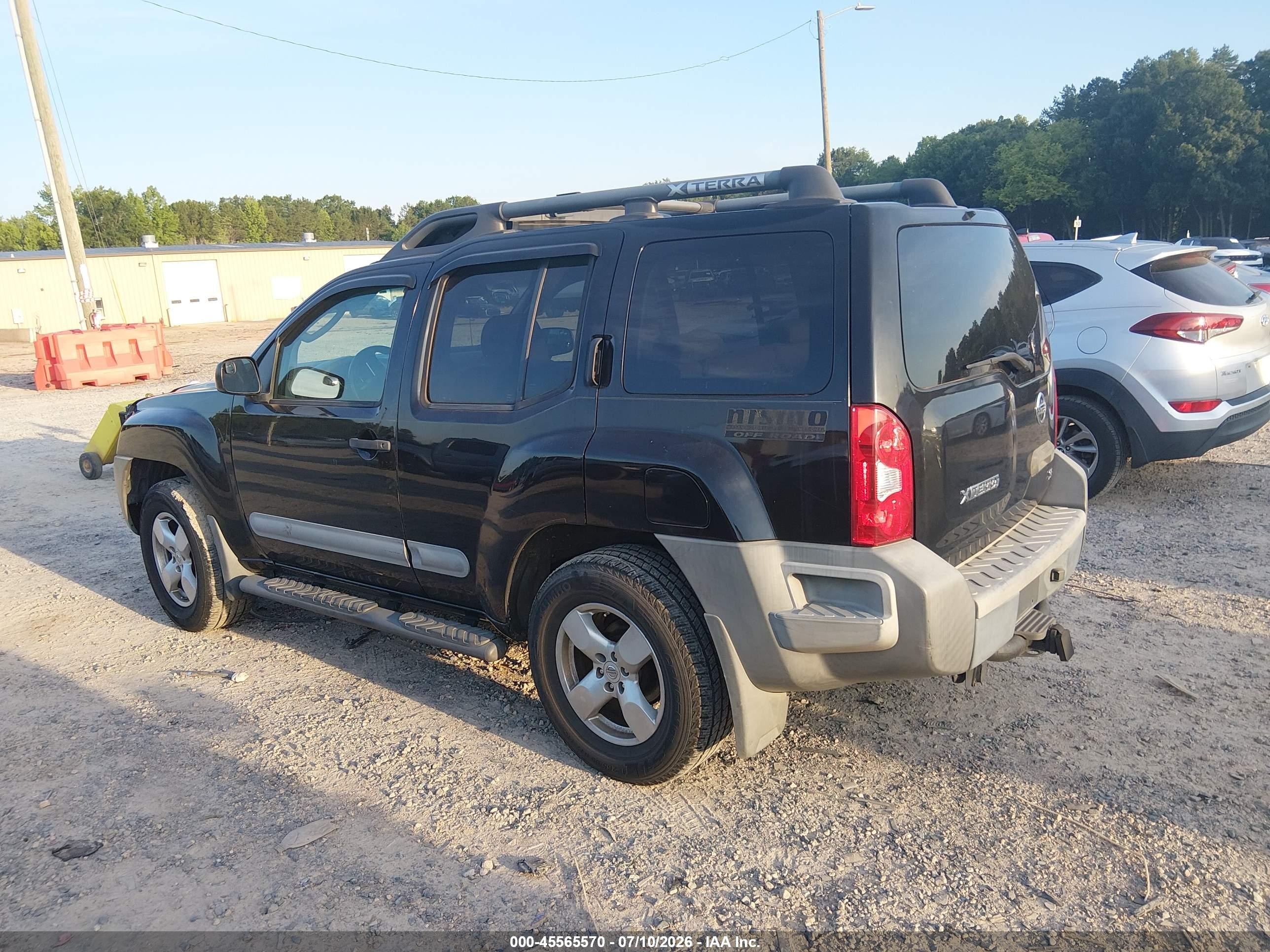 2007 Nissan Xterra Se Черный vin: 5N1AN08W87C543650