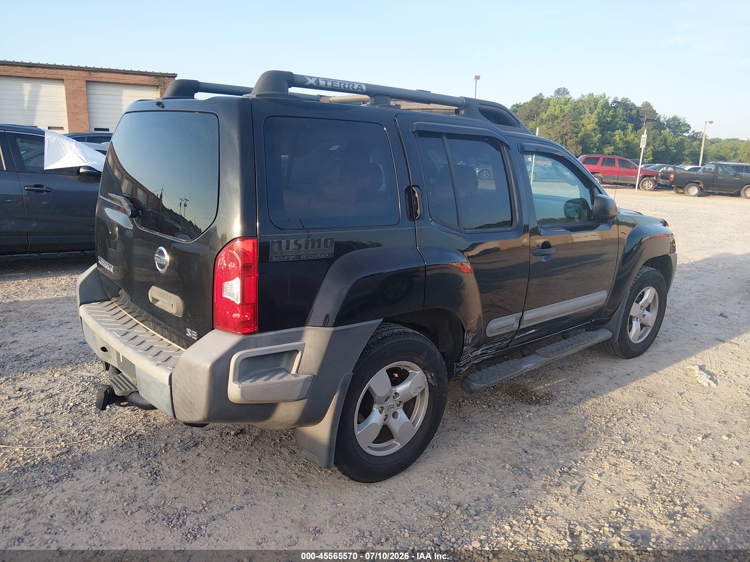 2007 Nissan Xterra Se Черный vin: 5N1AN08W87C543650