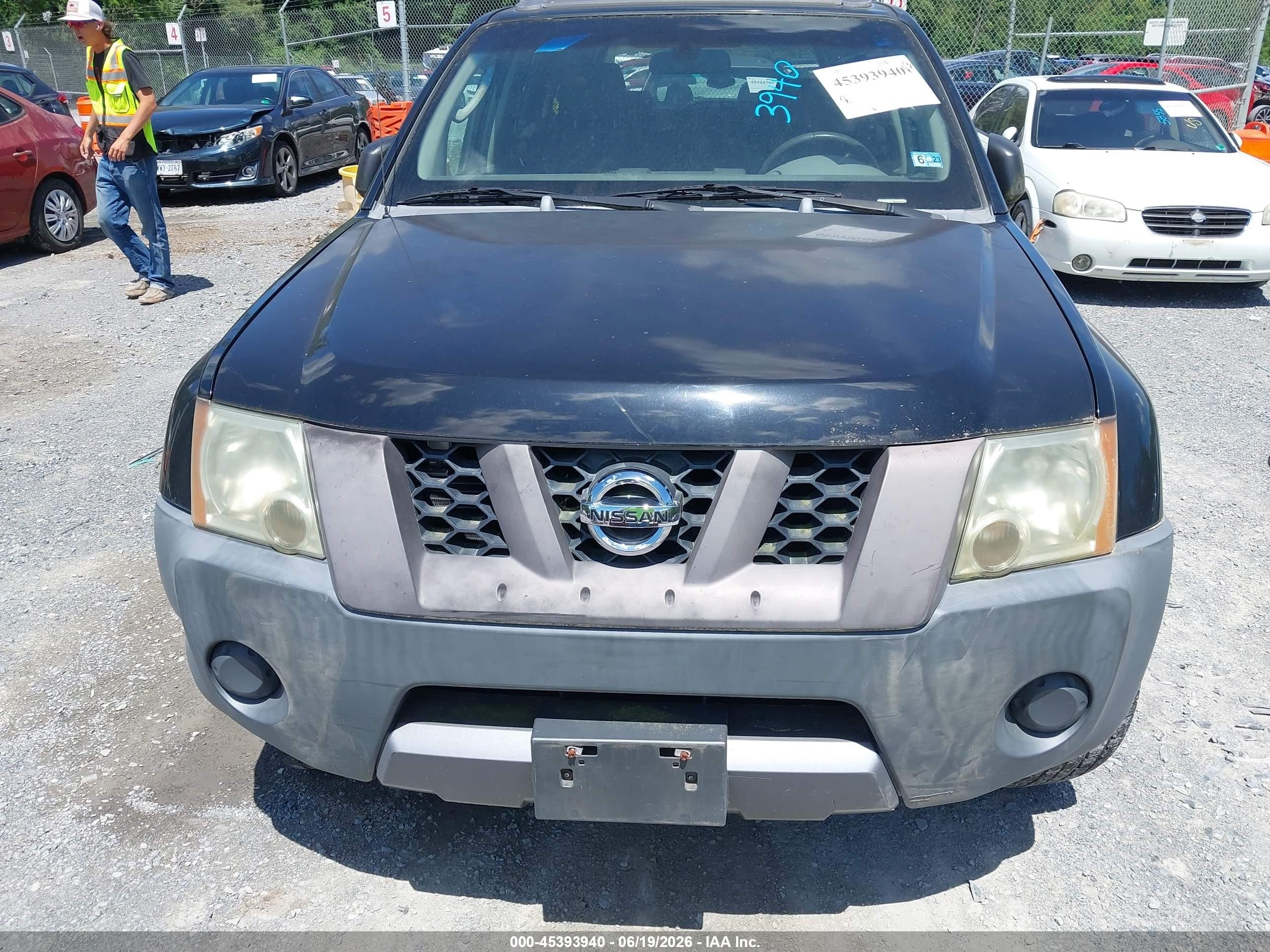 2005 Nissan Xterra S Black vin: 5N1AN08W95C626310