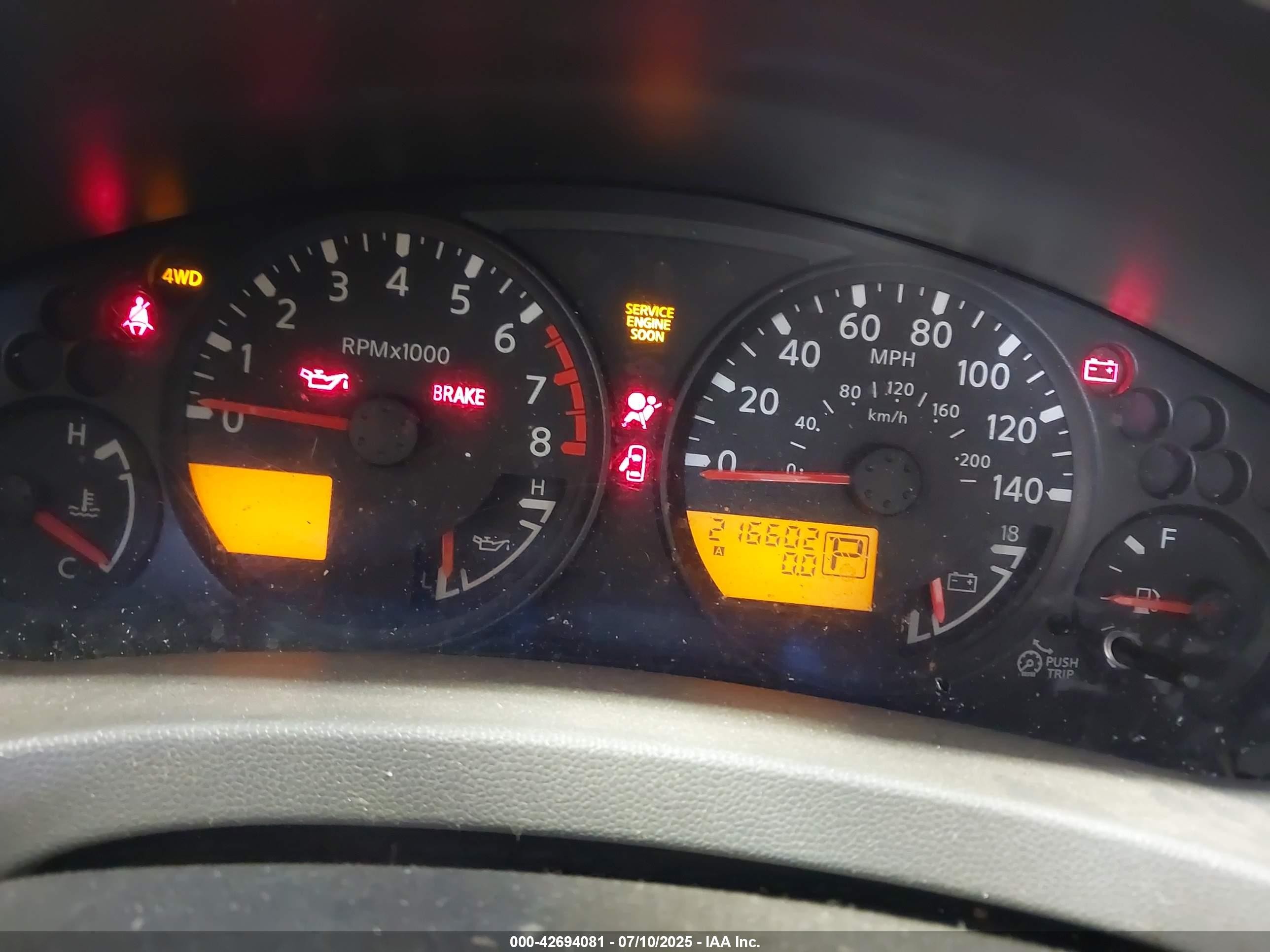2006 Nissan Xterra S Gray vin: 5N1AN08W96C519565