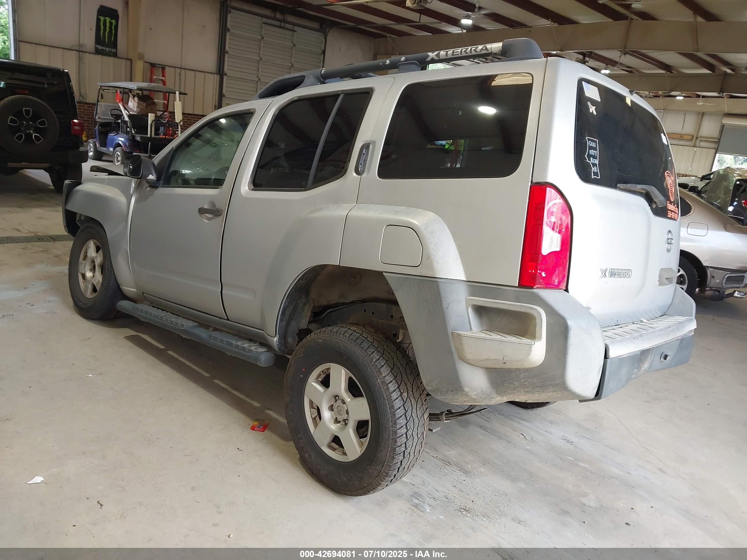 2006 Nissan Xterra S Gray vin: 5N1AN08W96C519565
