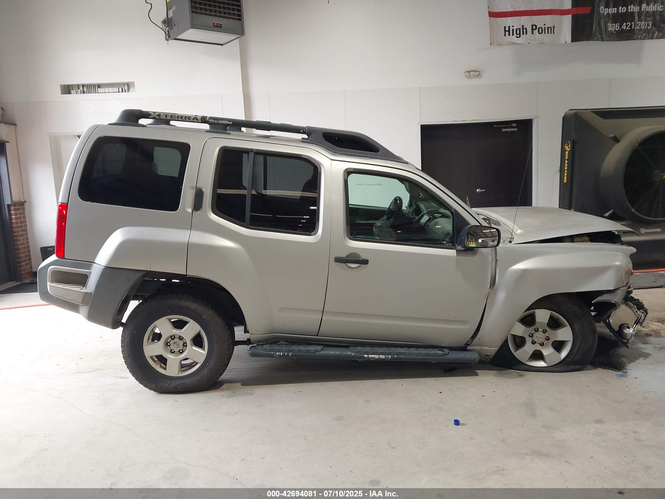 2006 Nissan Xterra S Gray vin: 5N1AN08W96C519565