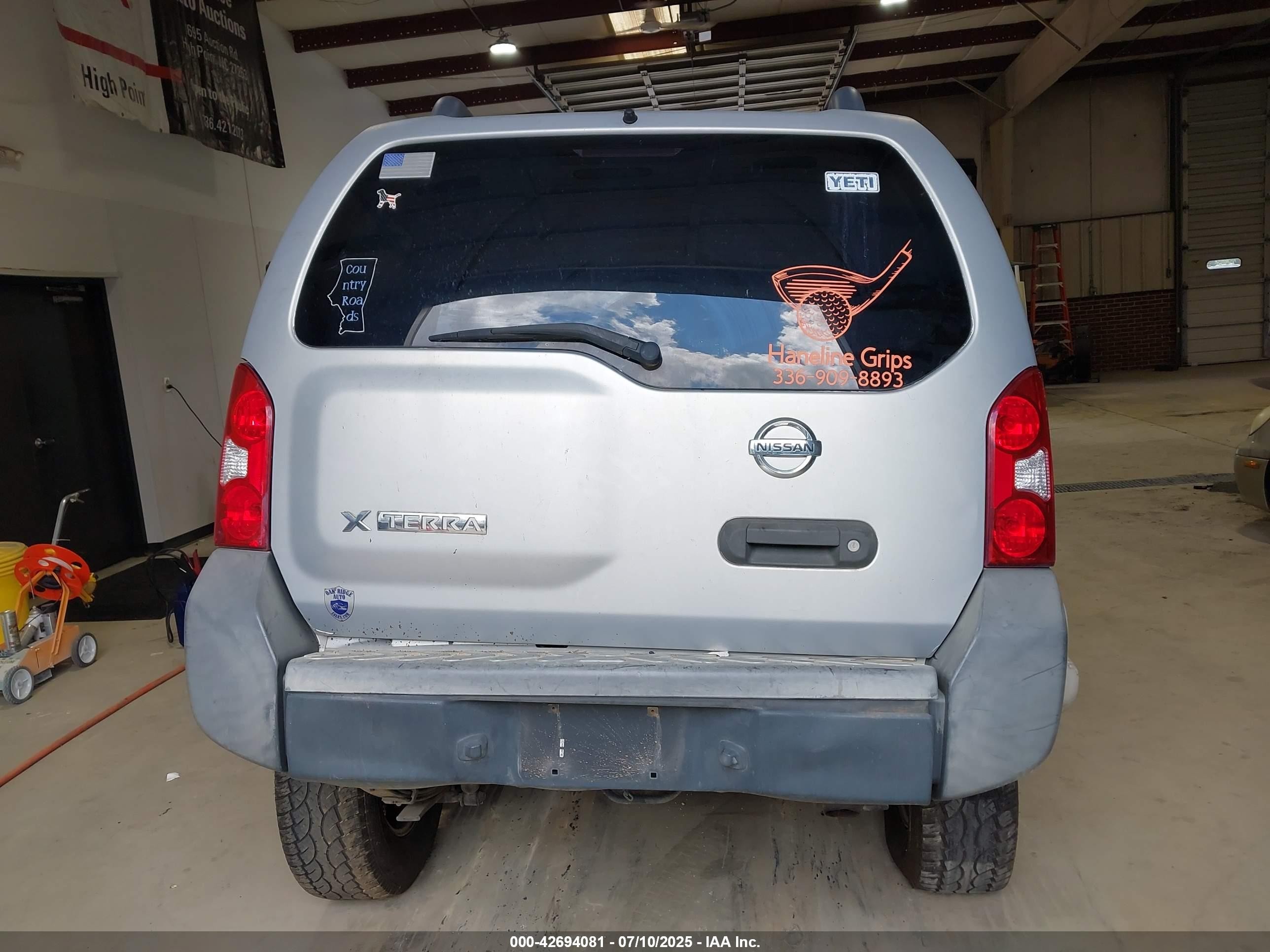 2006 Nissan Xterra S Gray vin: 5N1AN08W96C519565