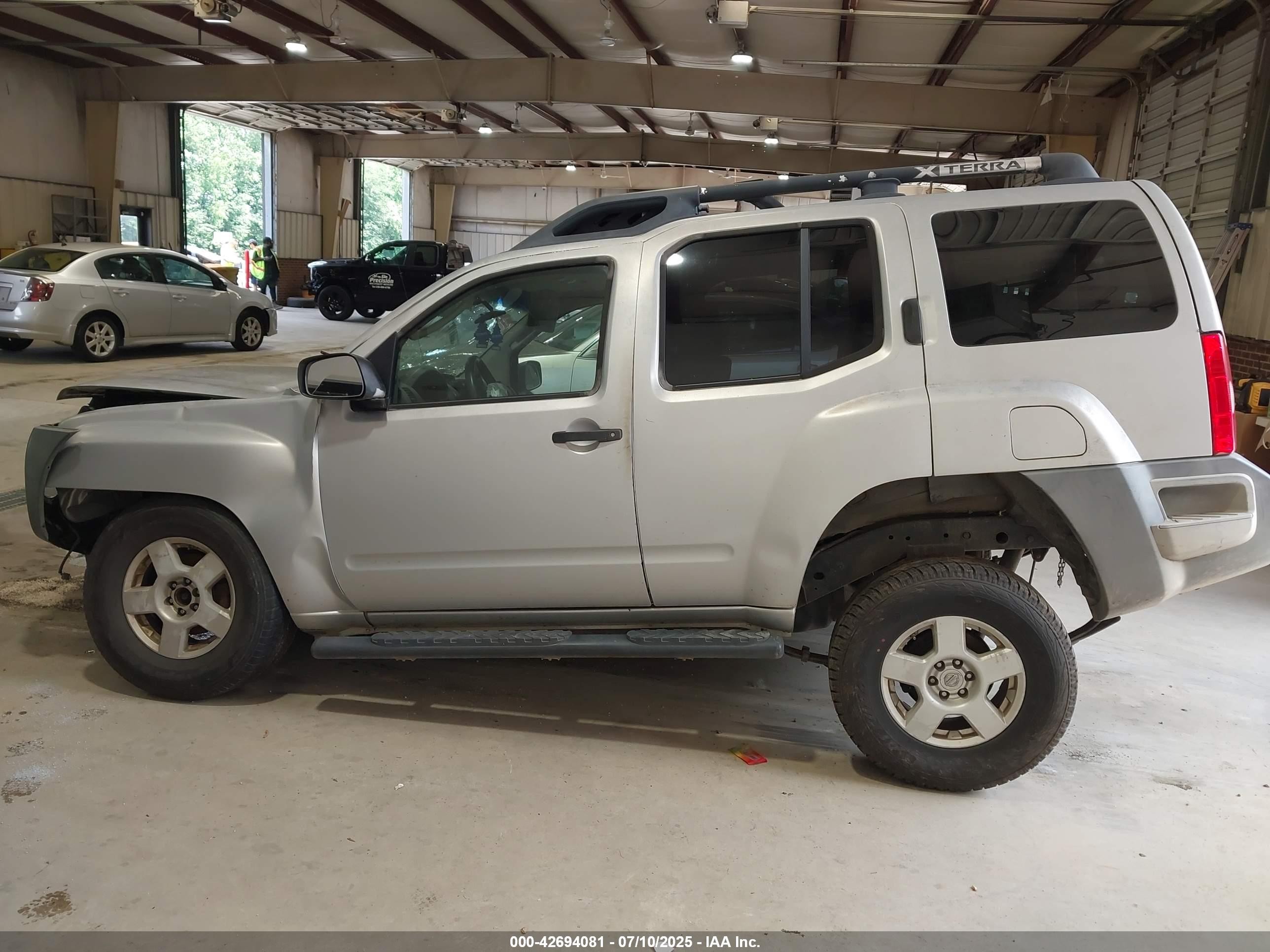 2006 Nissan Xterra S Gray vin: 5N1AN08W96C519565