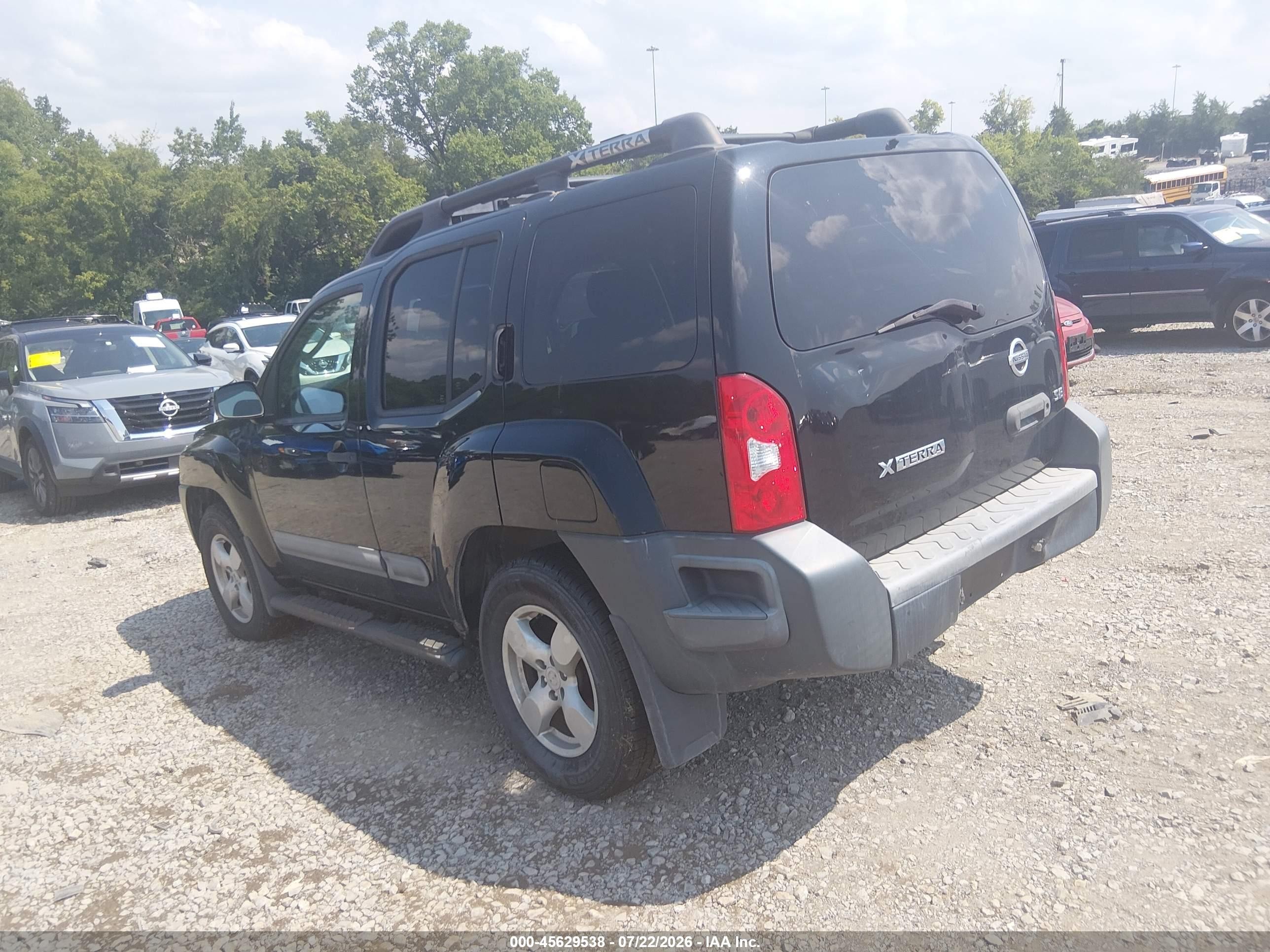 2006 Nissan Xterra Se Black vin: 5N1AN08W96C548497