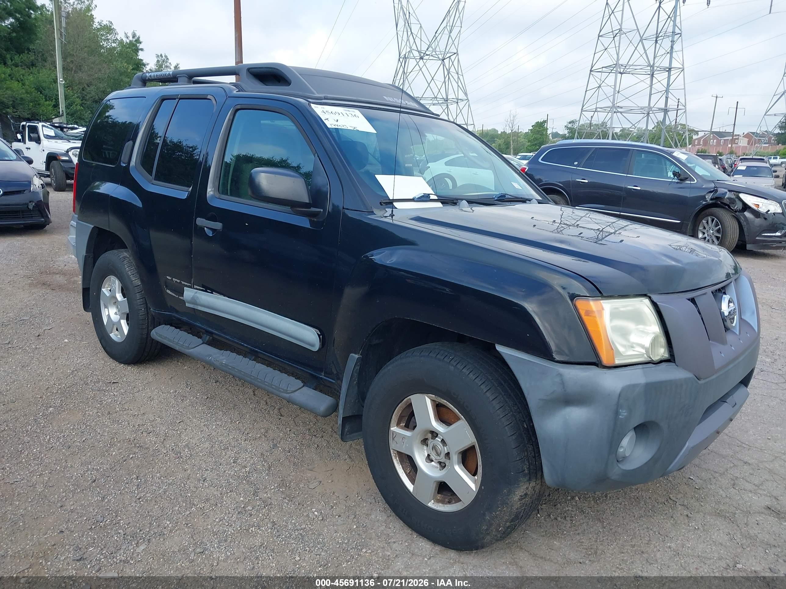 2006 Nissan Xterra S Черный vin: 5N1AN08W96C557359
