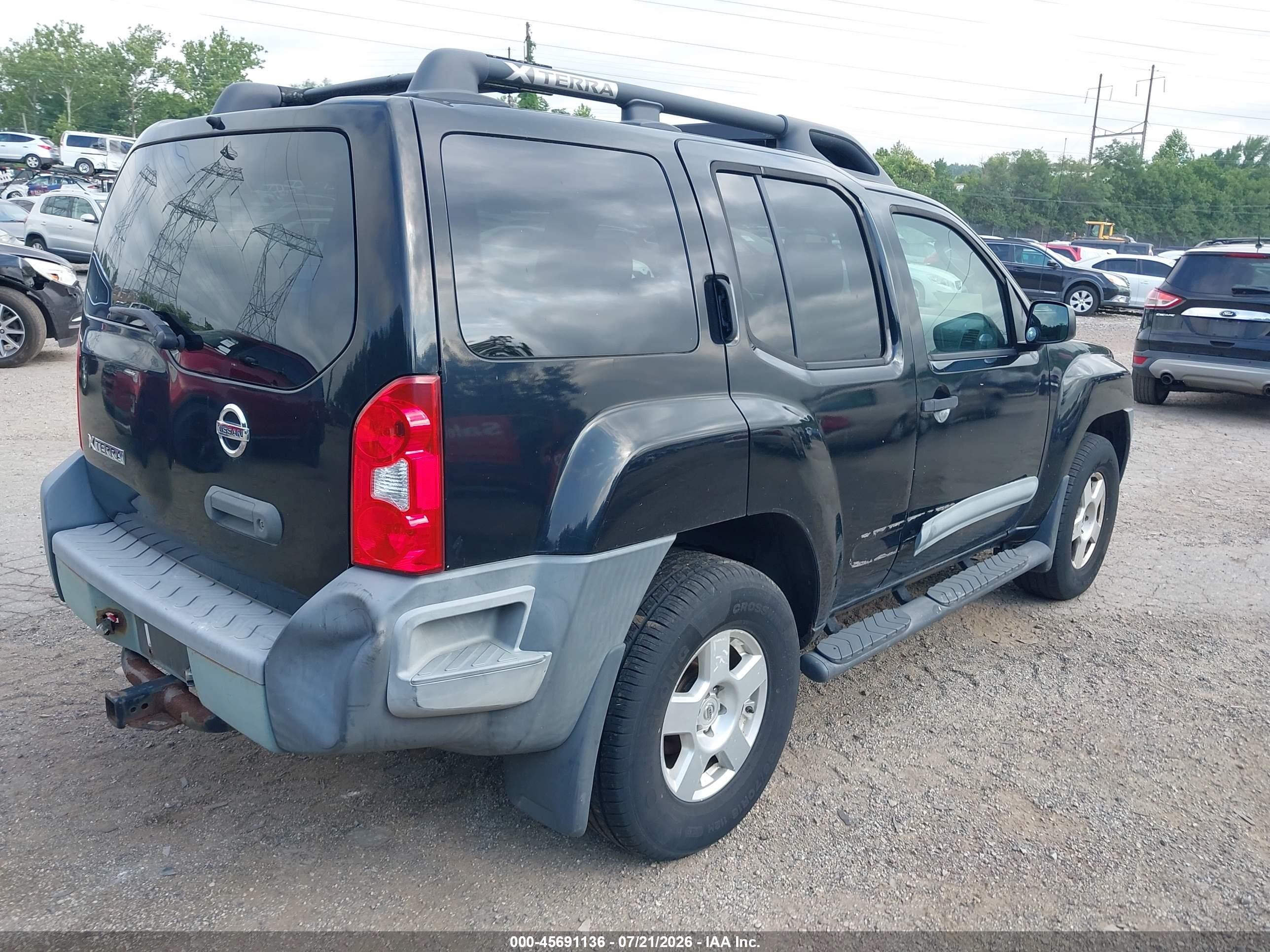 2006 Nissan Xterra S Черный vin: 5N1AN08W96C557359