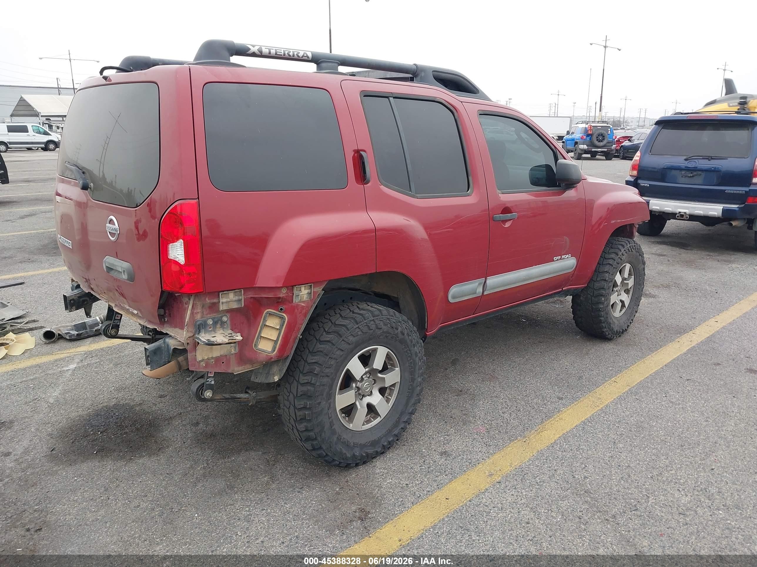 2005 Nissan Xterra Off Road Red vin: 5N1AN08WX5C658098
