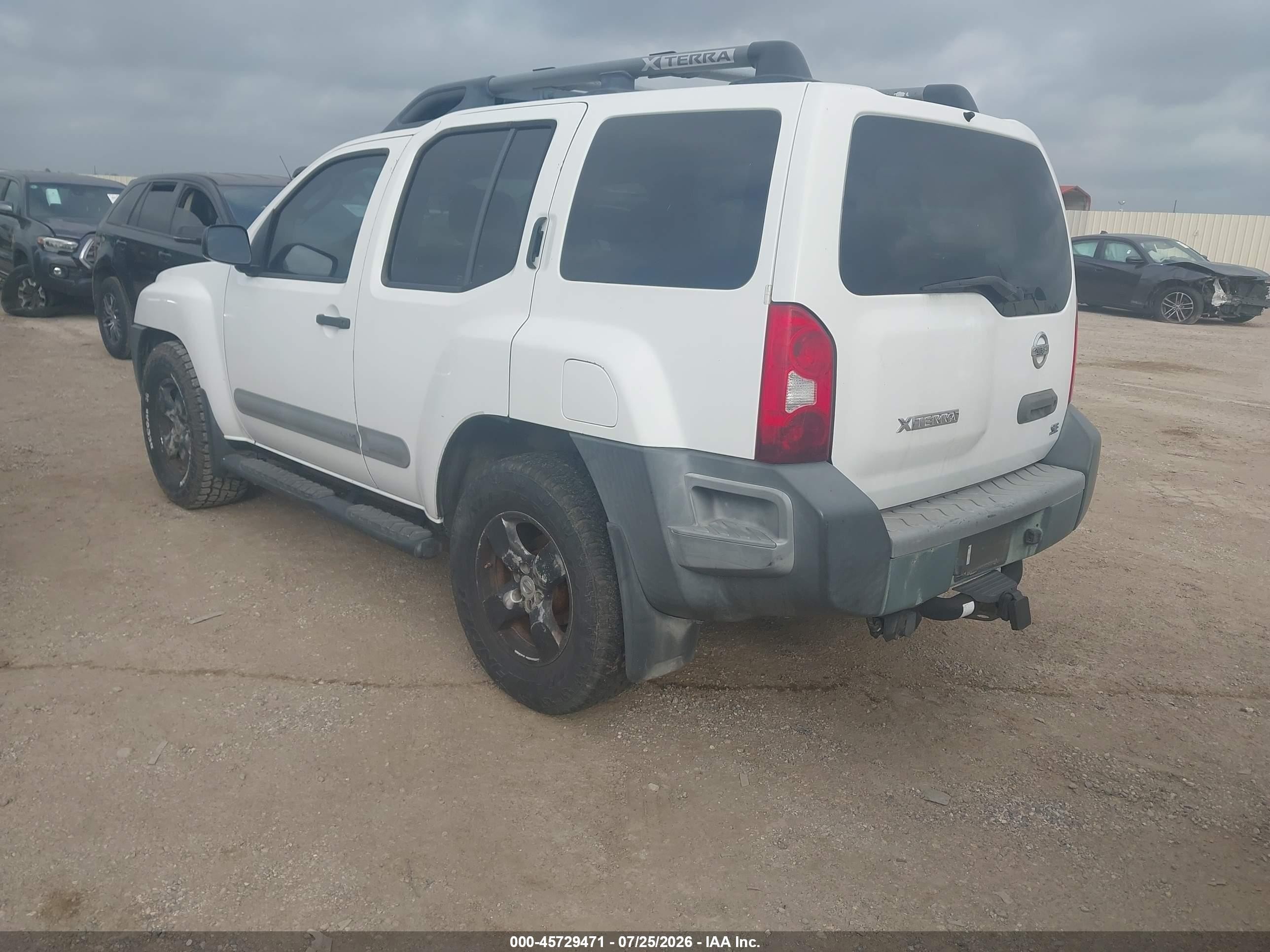 2007 Nissan Xterra Se Белый vin: 5N1AN08WX7C519768