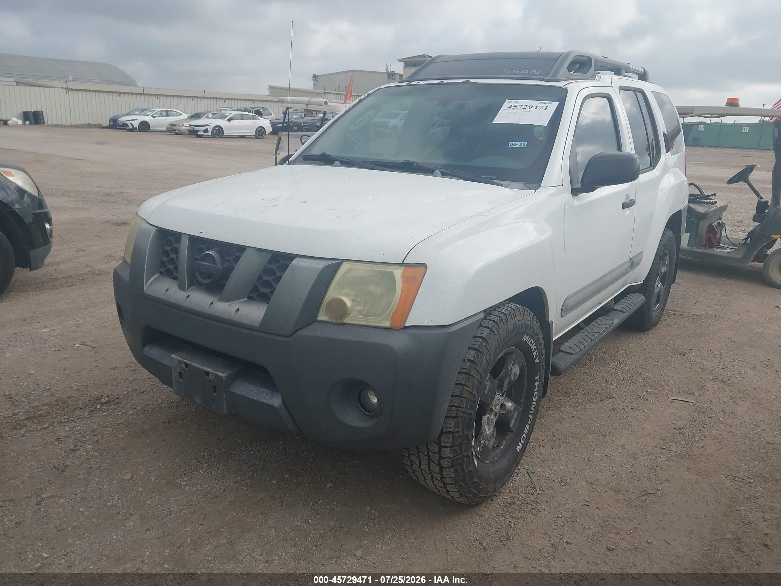 2007 Nissan Xterra Se Белый vin: 5N1AN08WX7C519768
