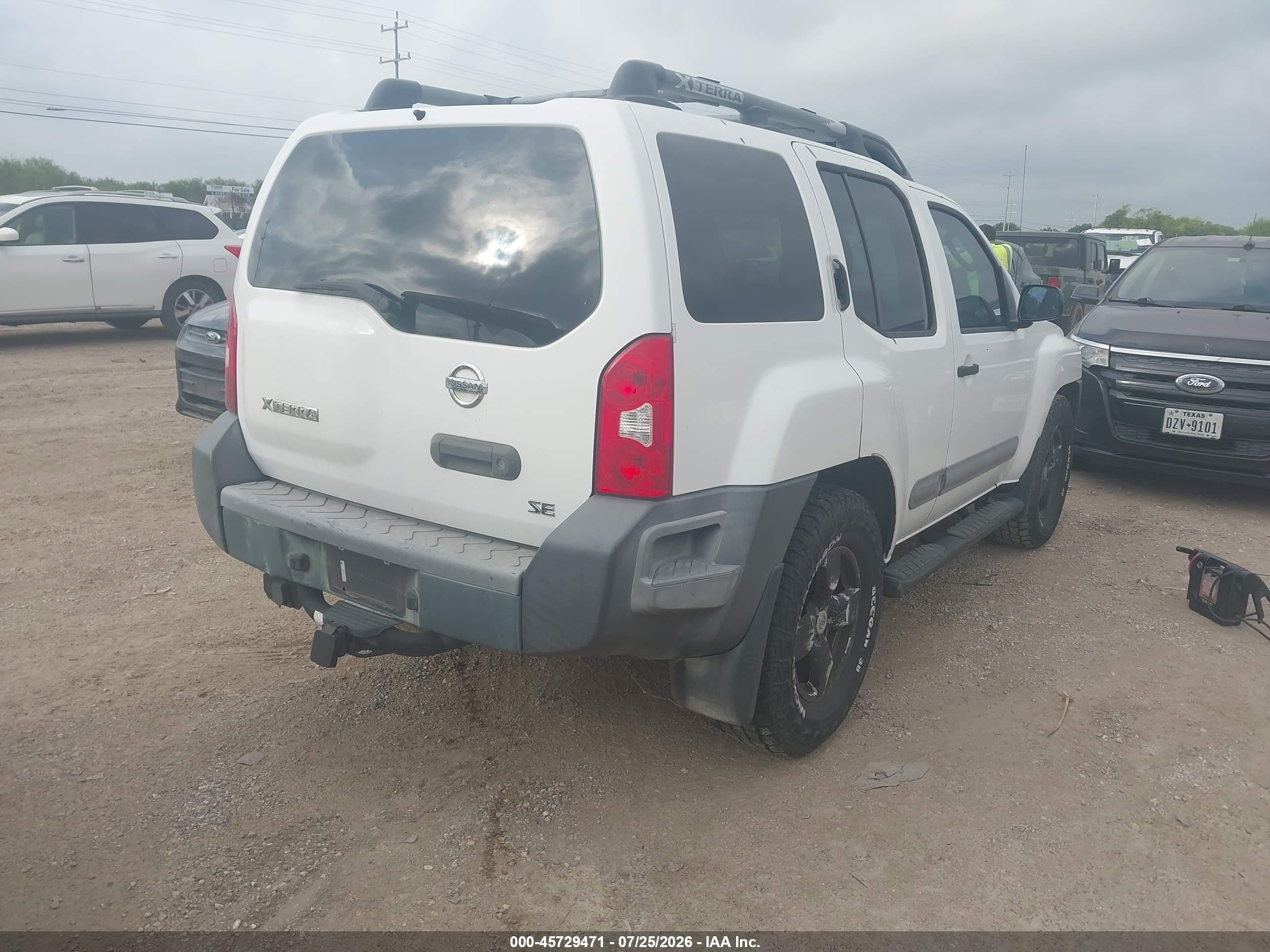 2007 Nissan Xterra Se Белый vin: 5N1AN08WX7C519768