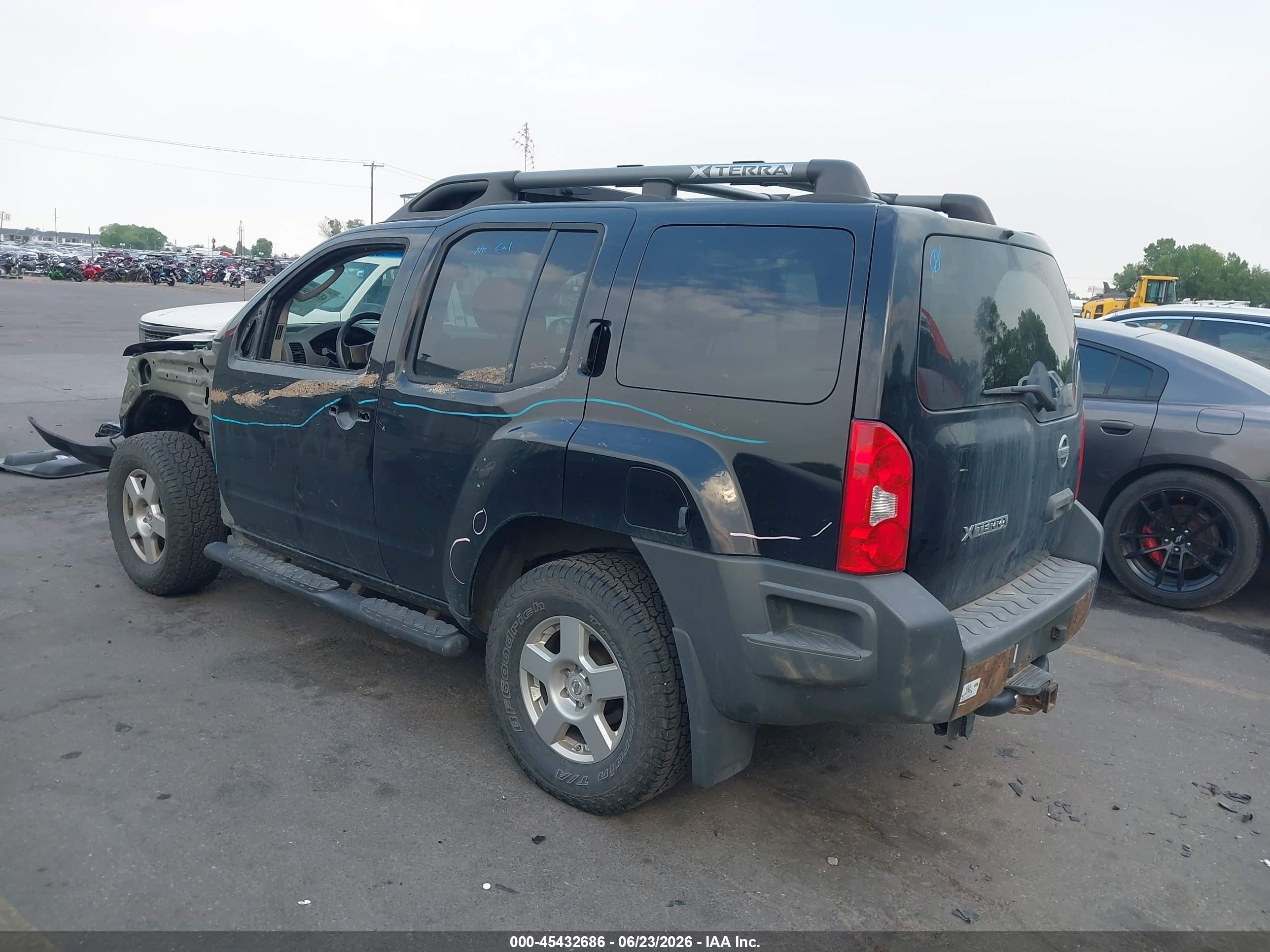 2008 Nissan Xterra S Black vin: 5N1AN08WX8C534692