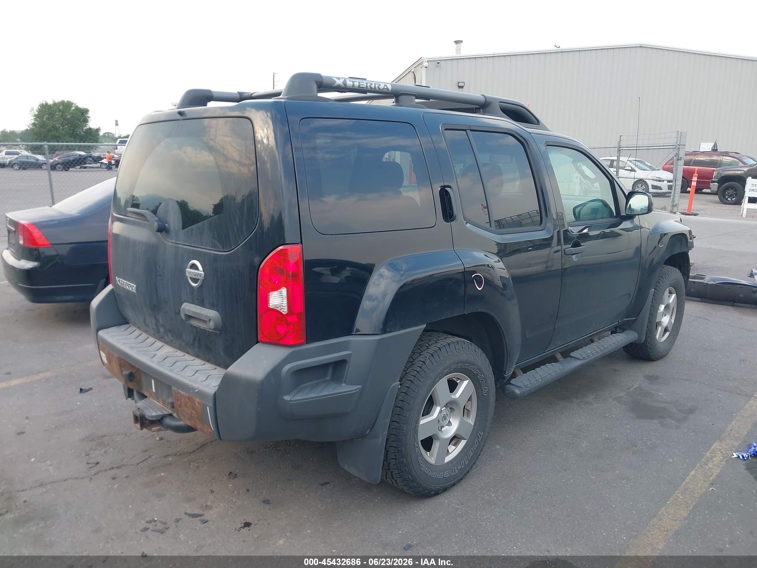2008 Nissan Xterra S Black vin: 5N1AN08WX8C534692