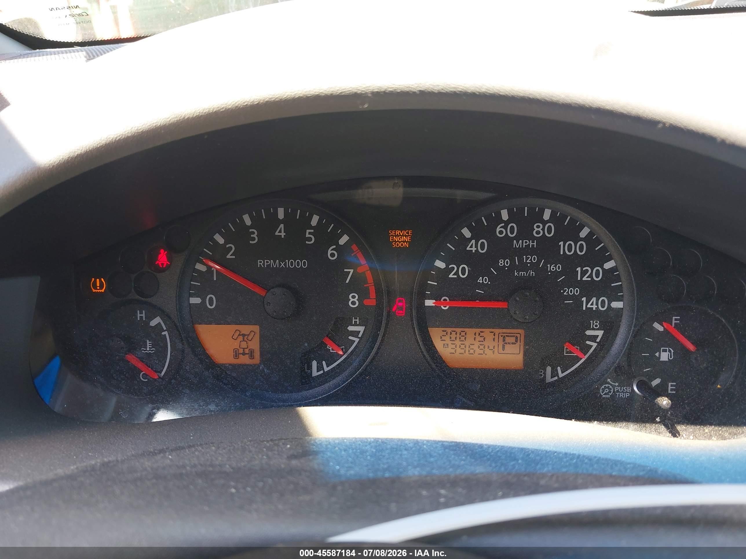 2008 Nissan Xterra S Silver vin: 5N1AN08WX8C535731