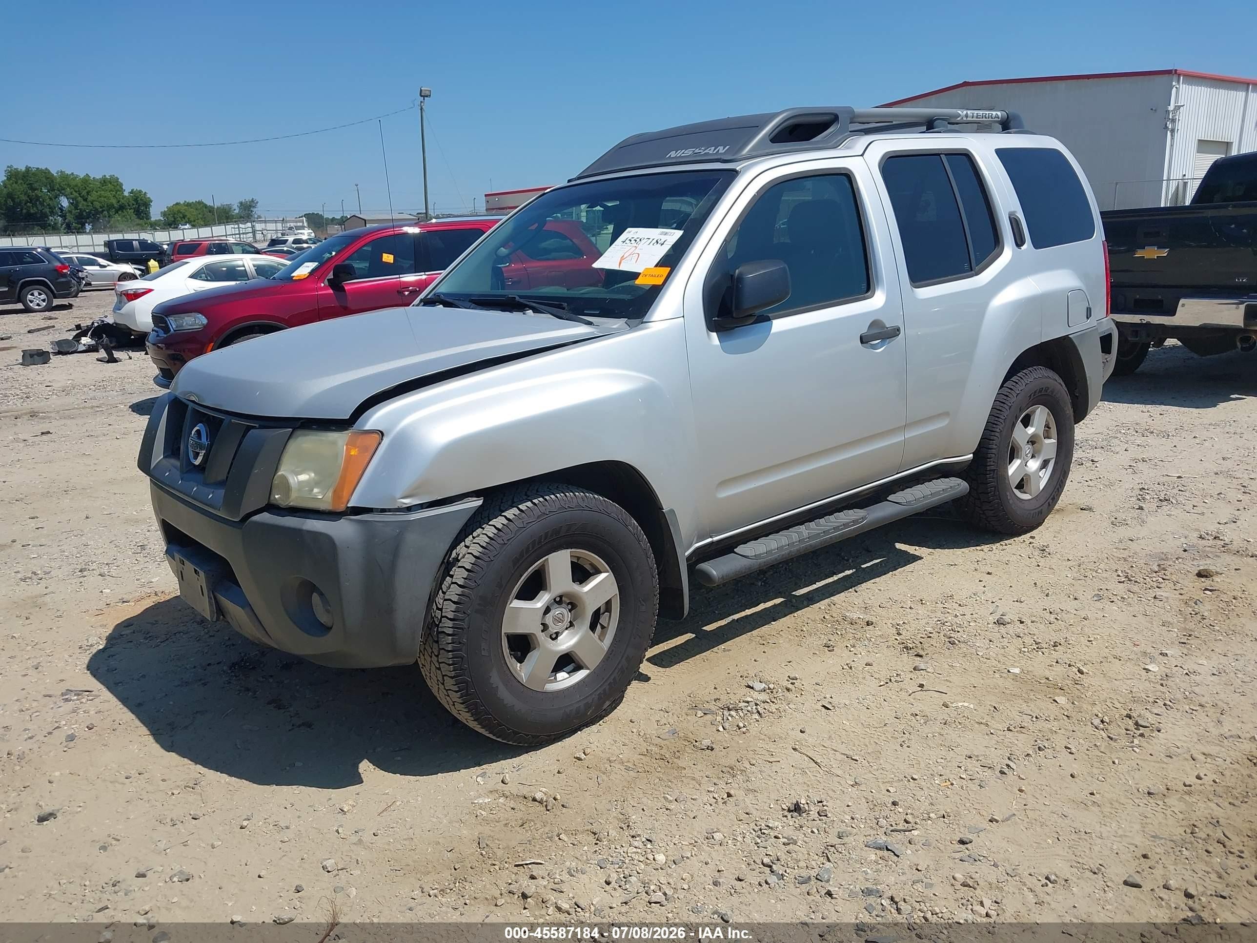 2008 Nissan Xterra S Silver vin: 5N1AN08WX8C535731