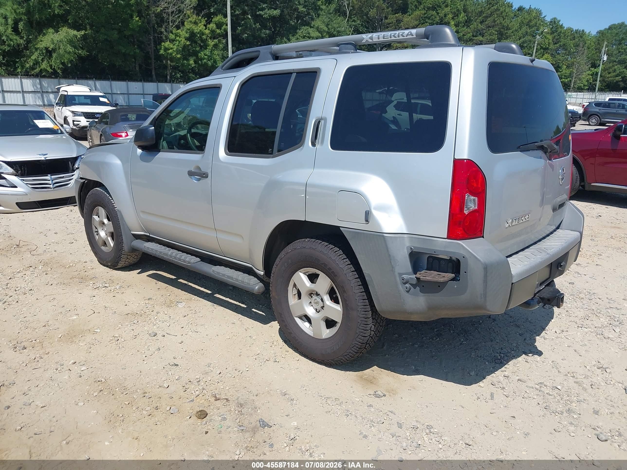 2008 Nissan Xterra S Silver vin: 5N1AN08WX8C535731