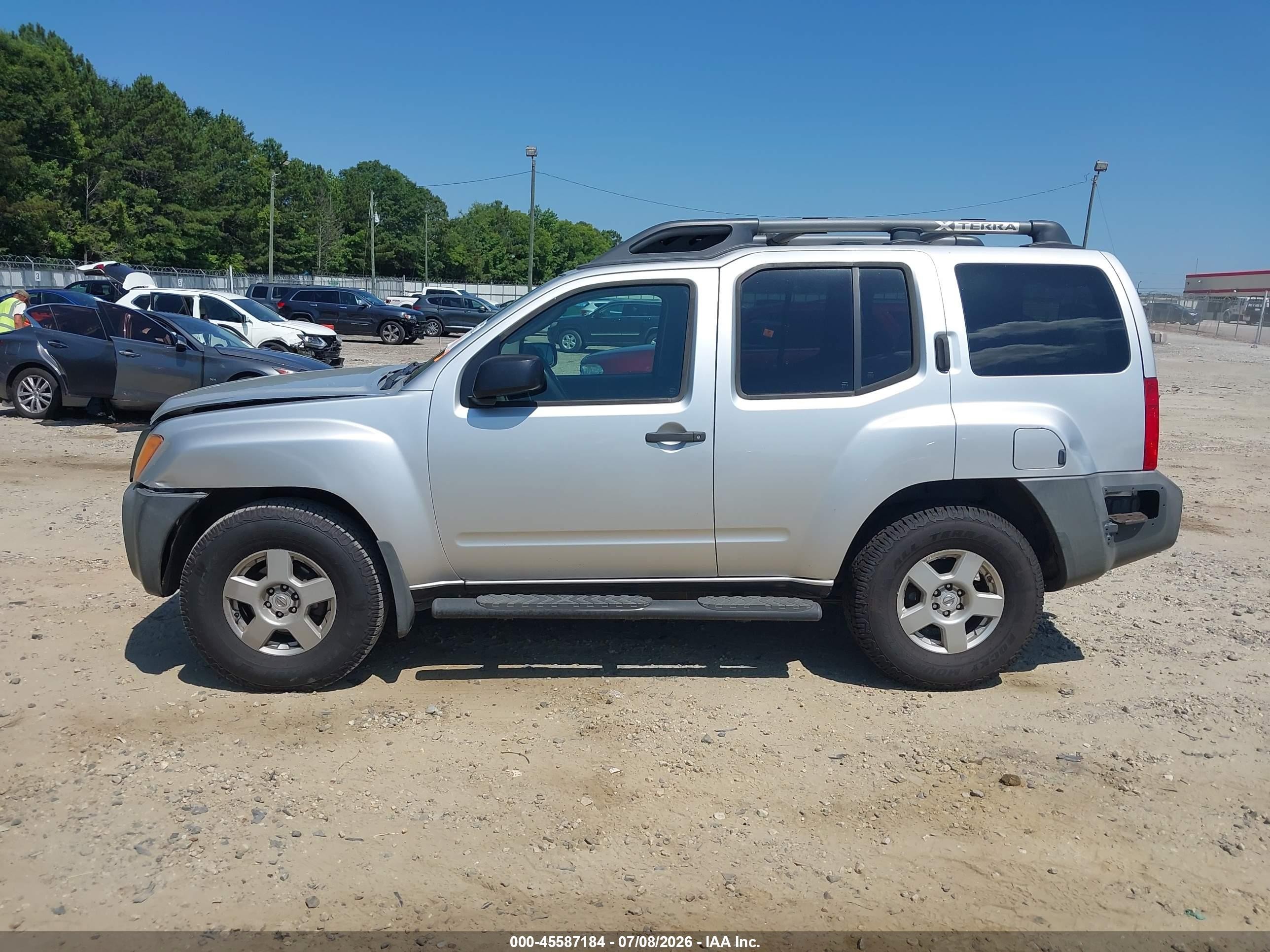 2008 Nissan Xterra S Silver vin: 5N1AN08WX8C535731