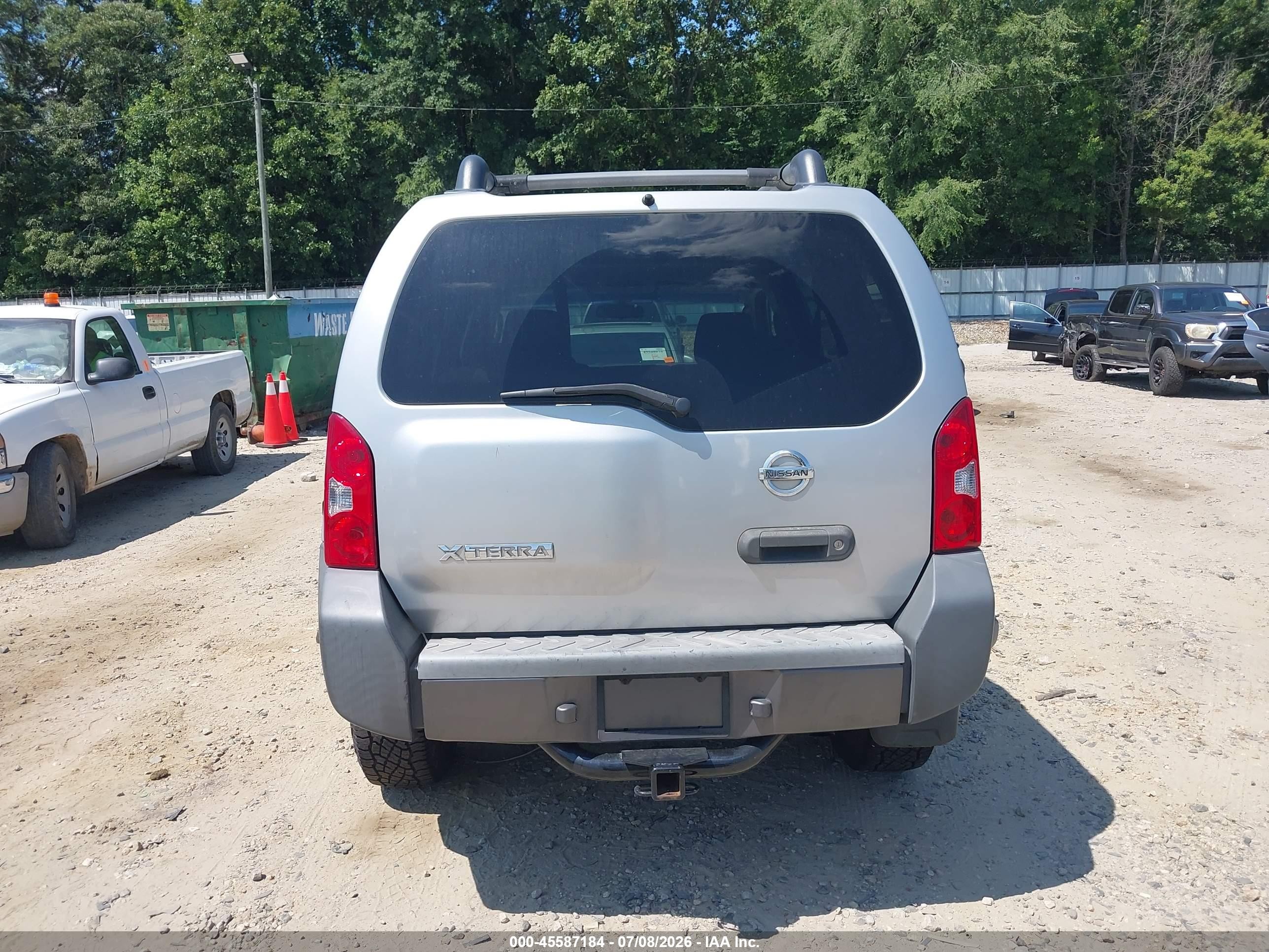 2008 Nissan Xterra S Silver vin: 5N1AN08WX8C535731