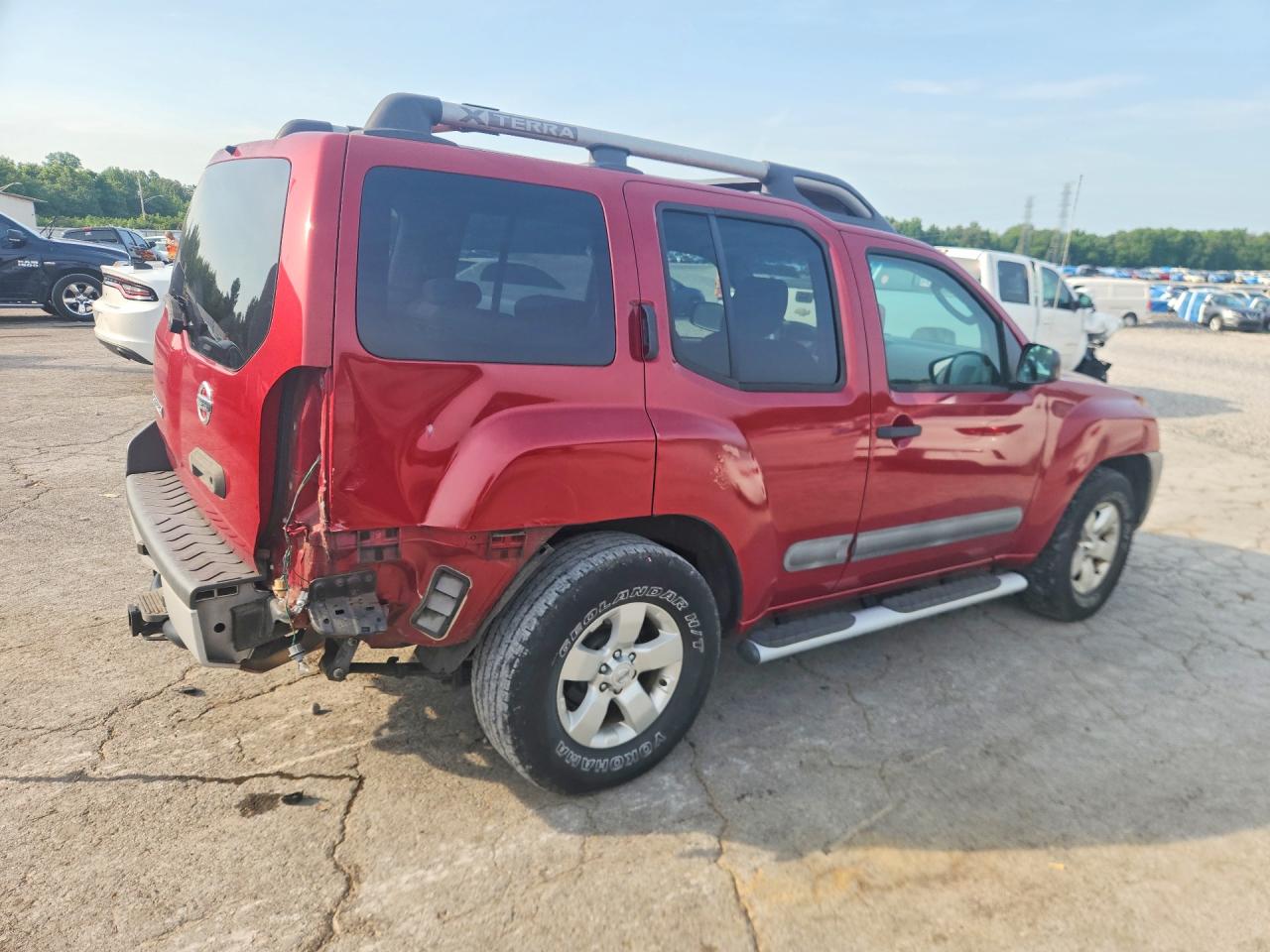 2011 Nissan Xterra X Red vin: 5N1AN0NU0BC516437