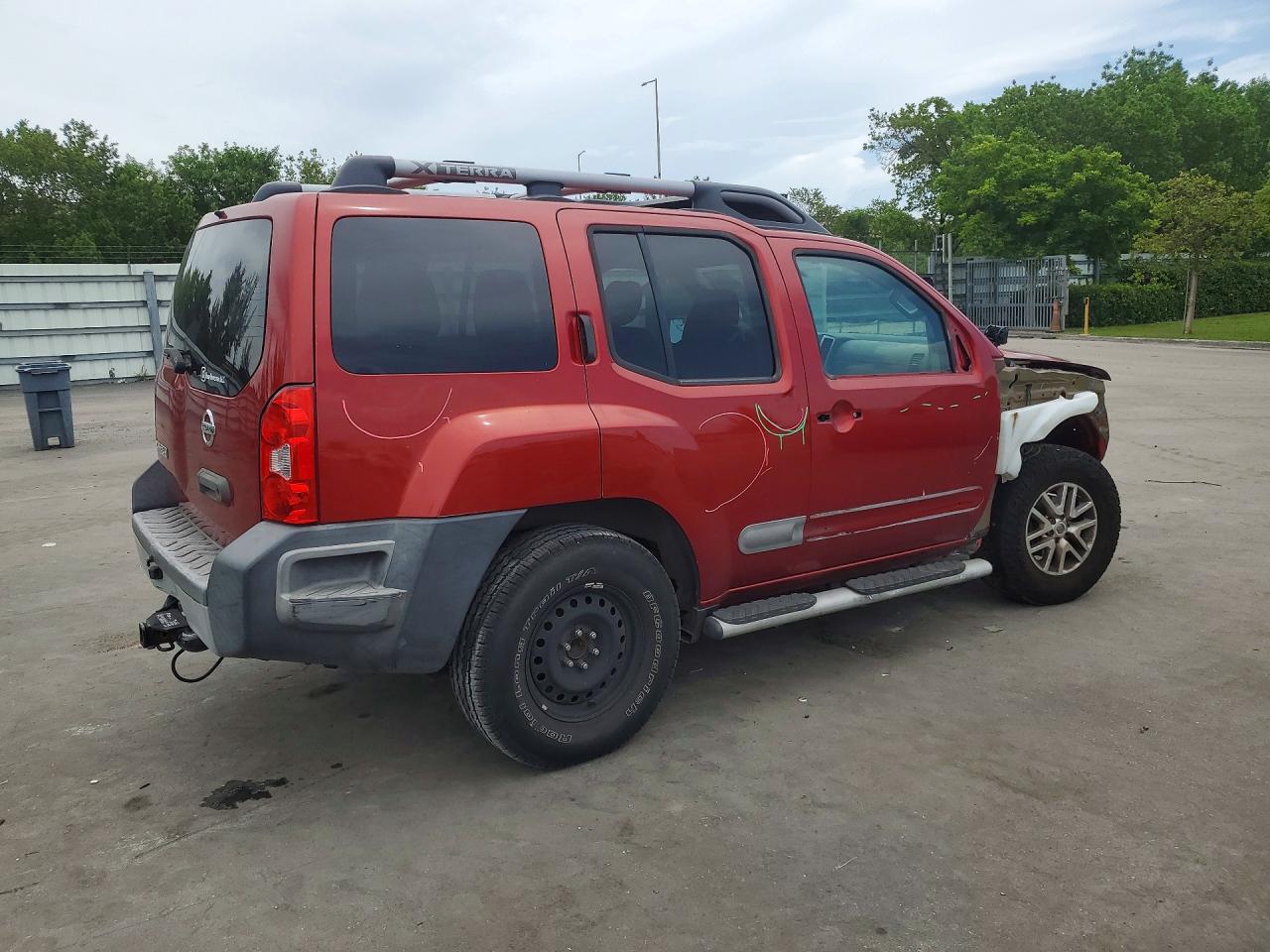 2014 Nissan Xterra S Red vin: 5N1AN0NU0EN815273