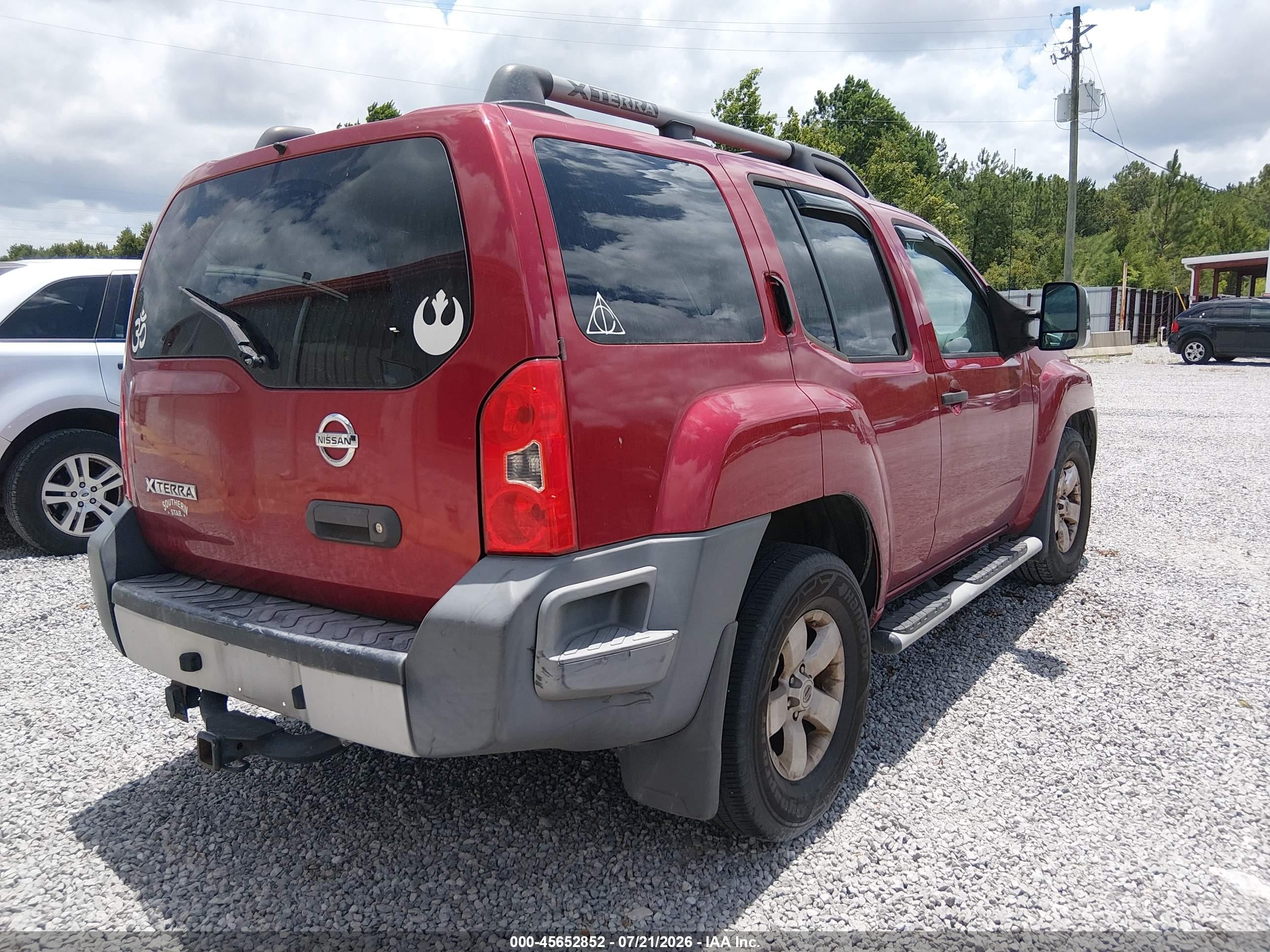2010 Nissan Xterra S Red vin: 5N1AN0NU2AC515921