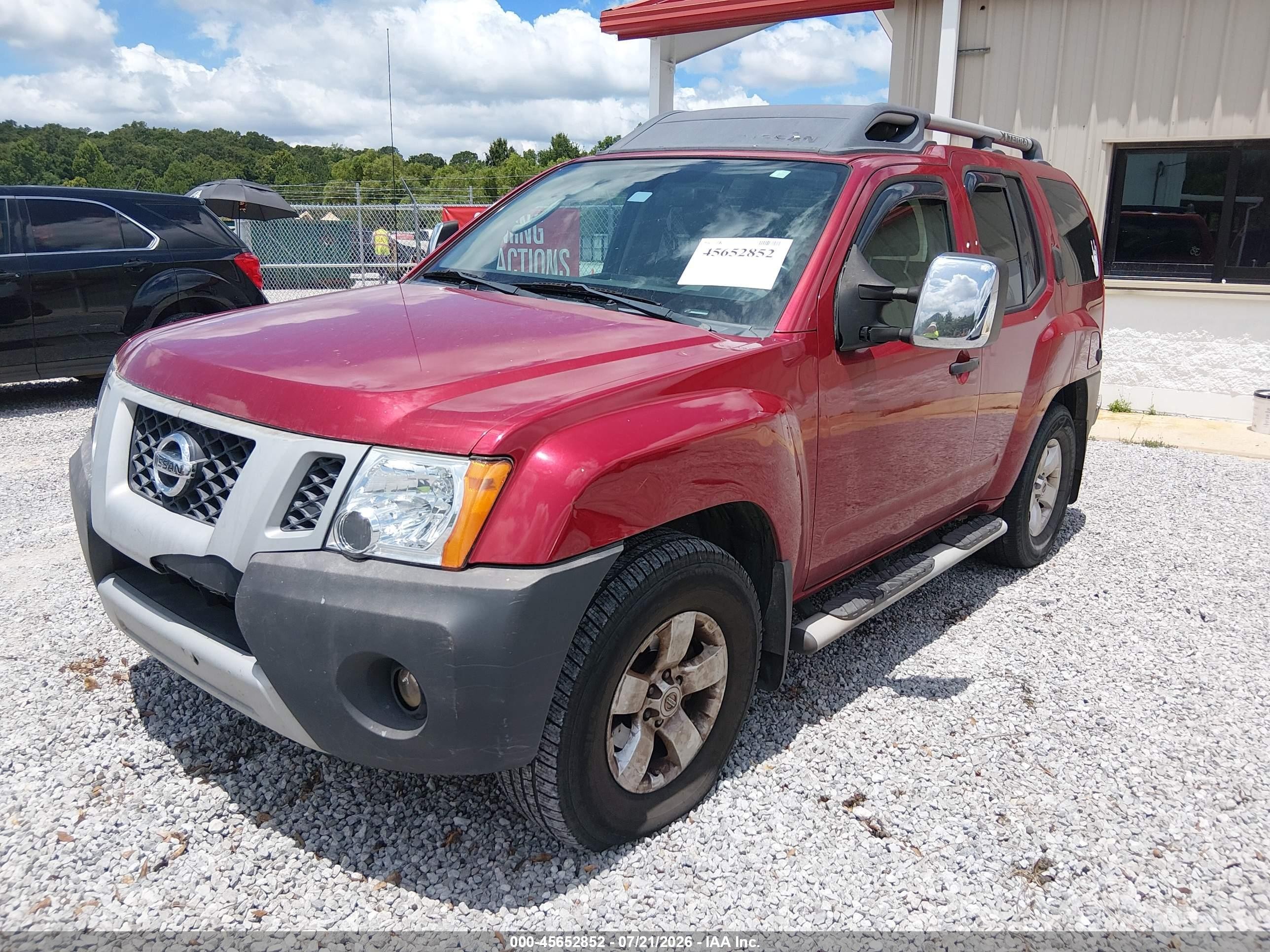 2010 Nissan Xterra S Red vin: 5N1AN0NU2AC515921
