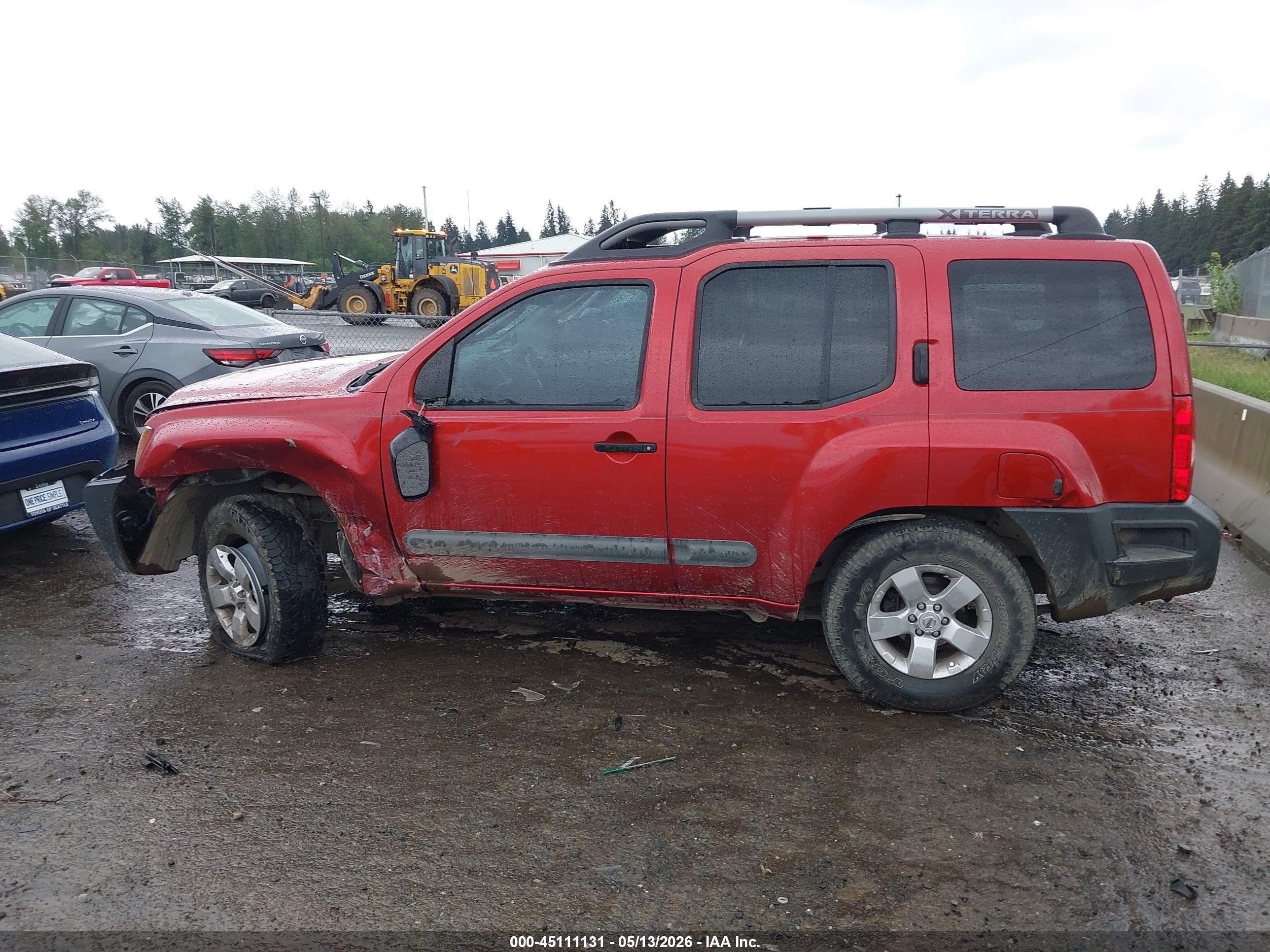 2012 Nissan Xterra S Red vin: 5N1AN0NU2CC515064