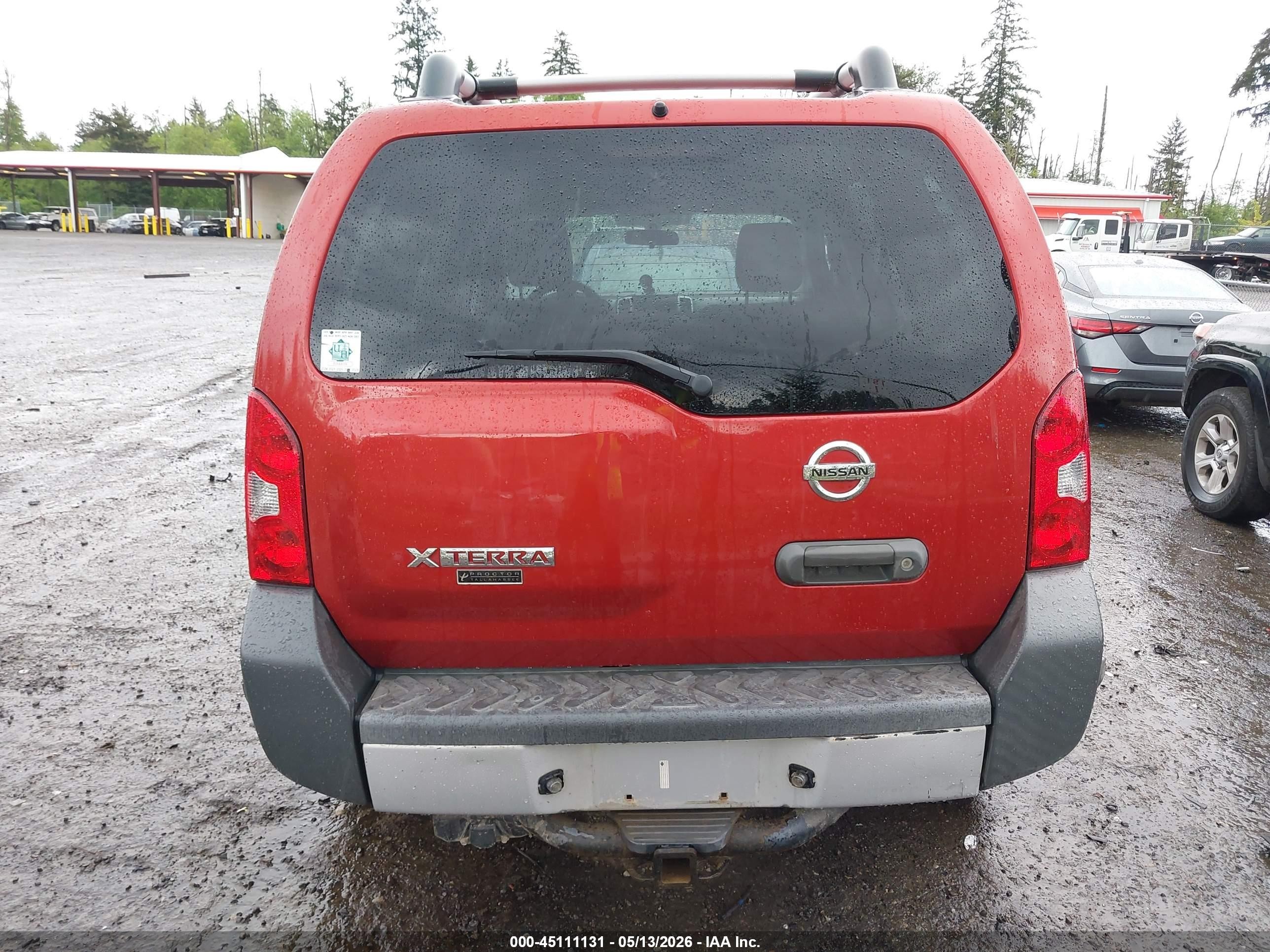2012 Nissan Xterra S Red vin: 5N1AN0NU2CC515064