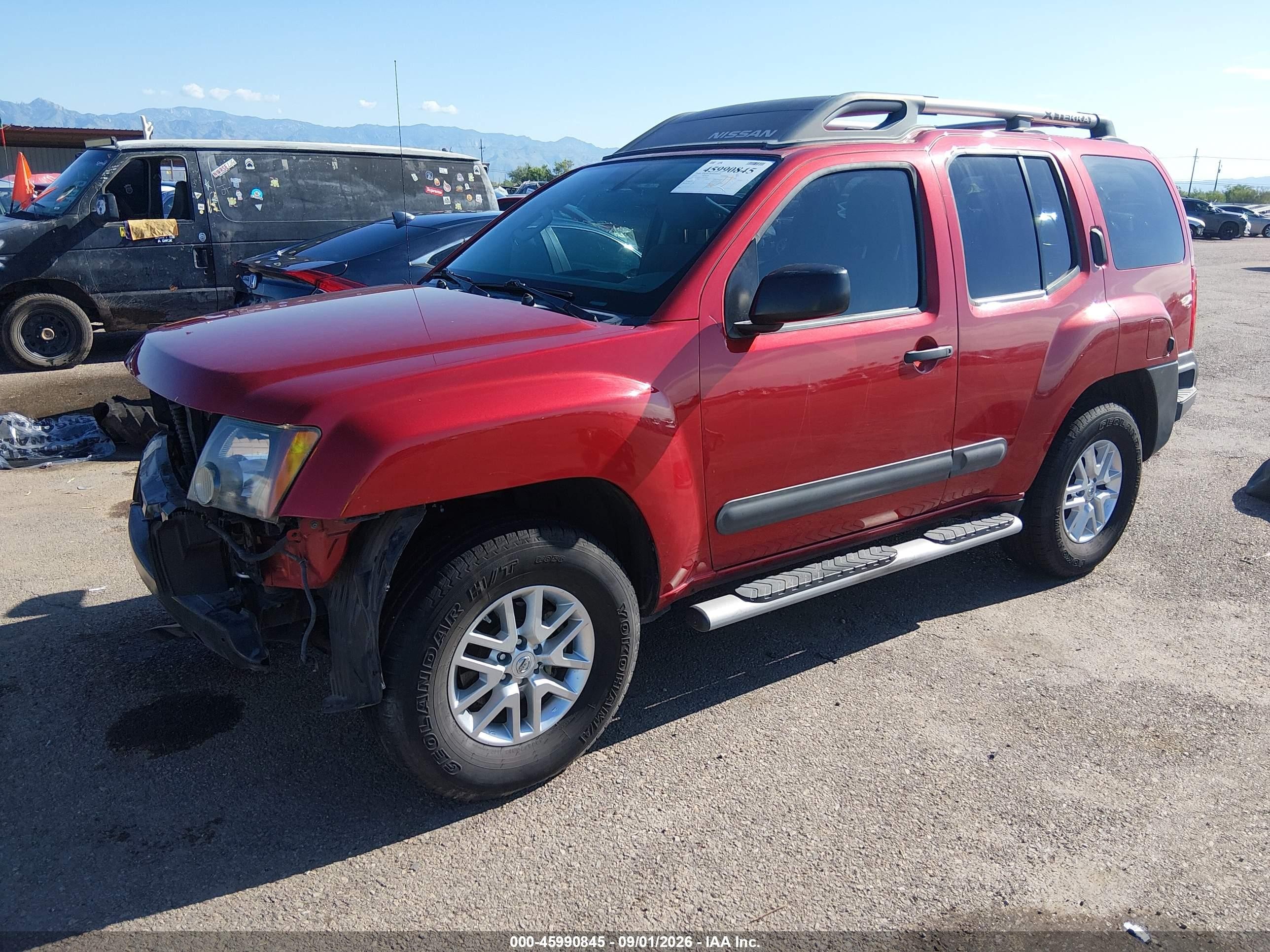 2015 Nissan Xterra S Red vin: 5N1AN0NU2FN655446