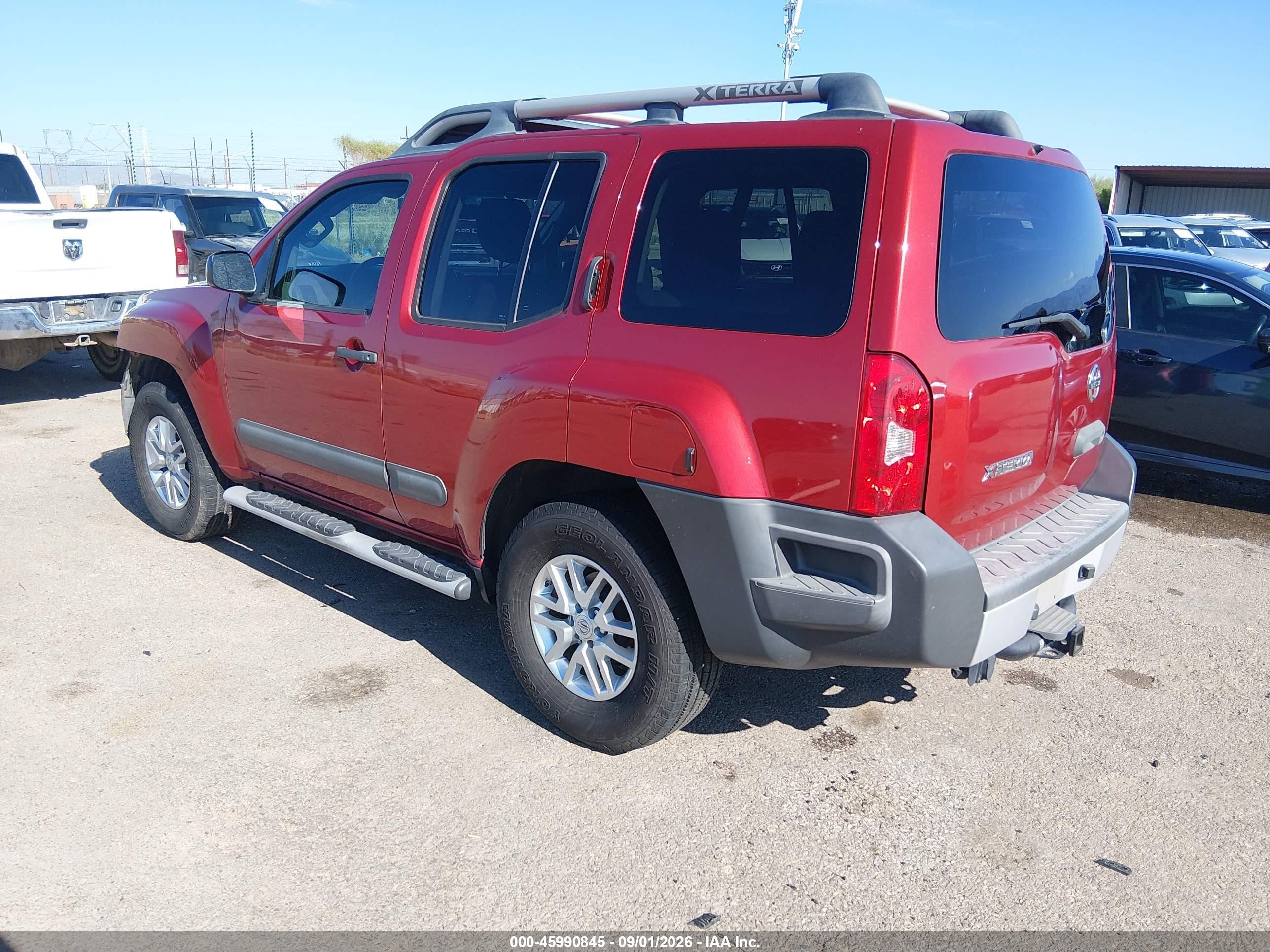 2015 Nissan Xterra S Red vin: 5N1AN0NU2FN655446