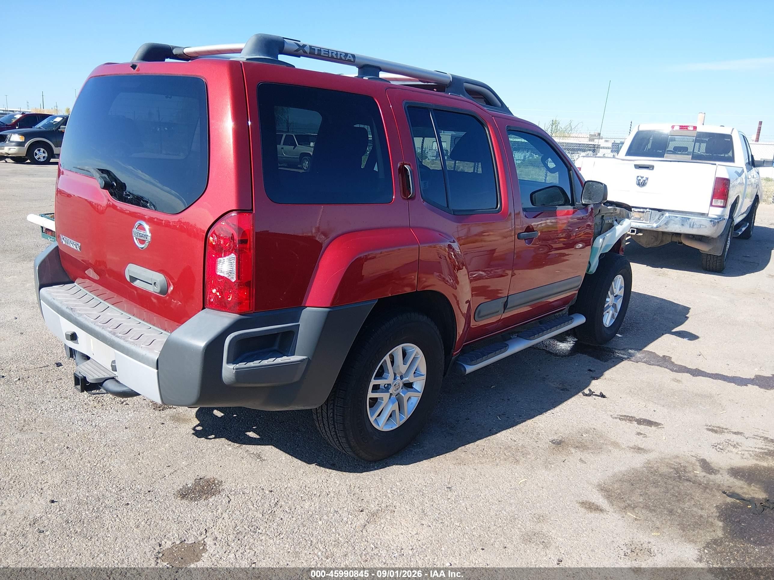 2015 Nissan Xterra S Red vin: 5N1AN0NU2FN655446